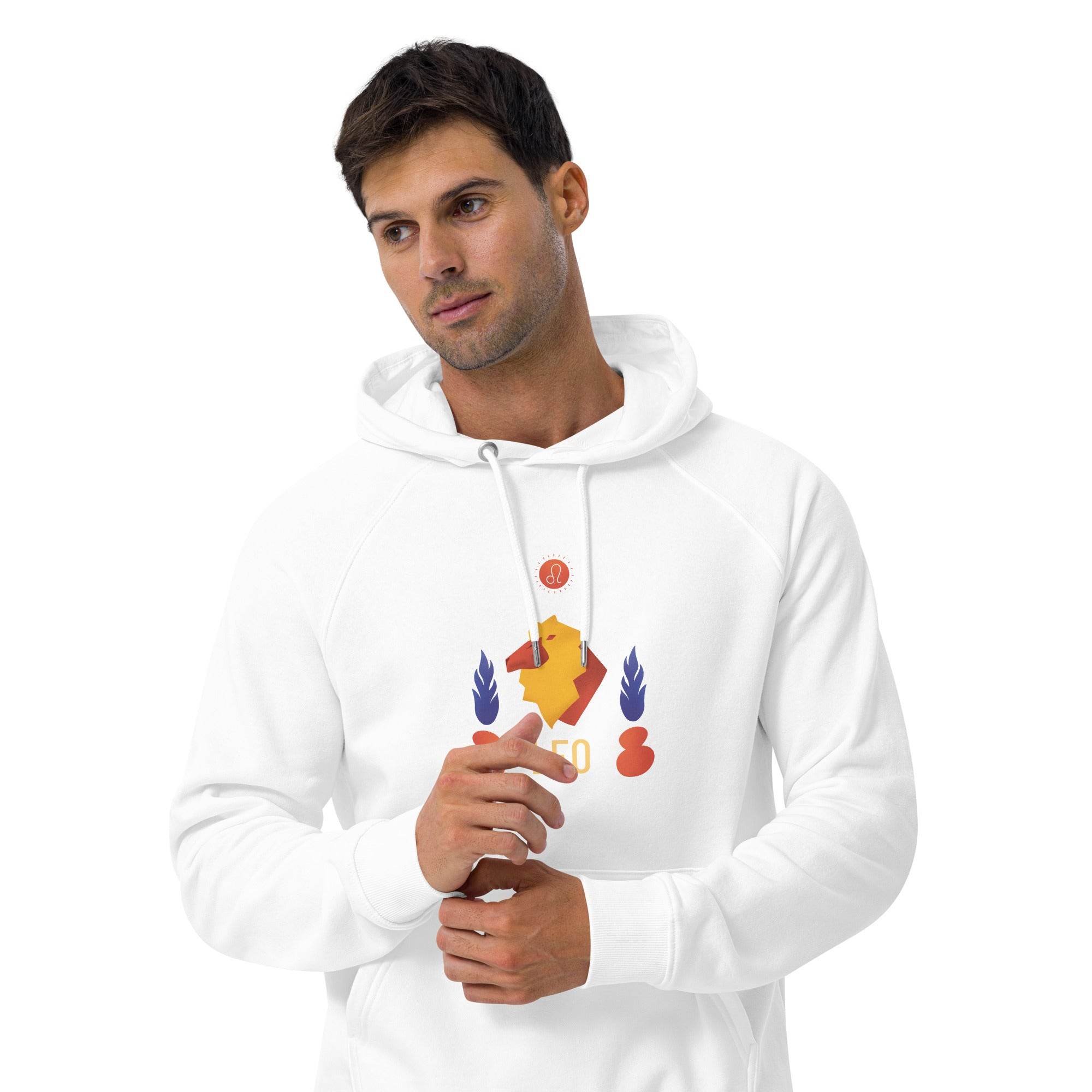 Leo Unisex Eco Raglan Hoodie - Raw Edition - 