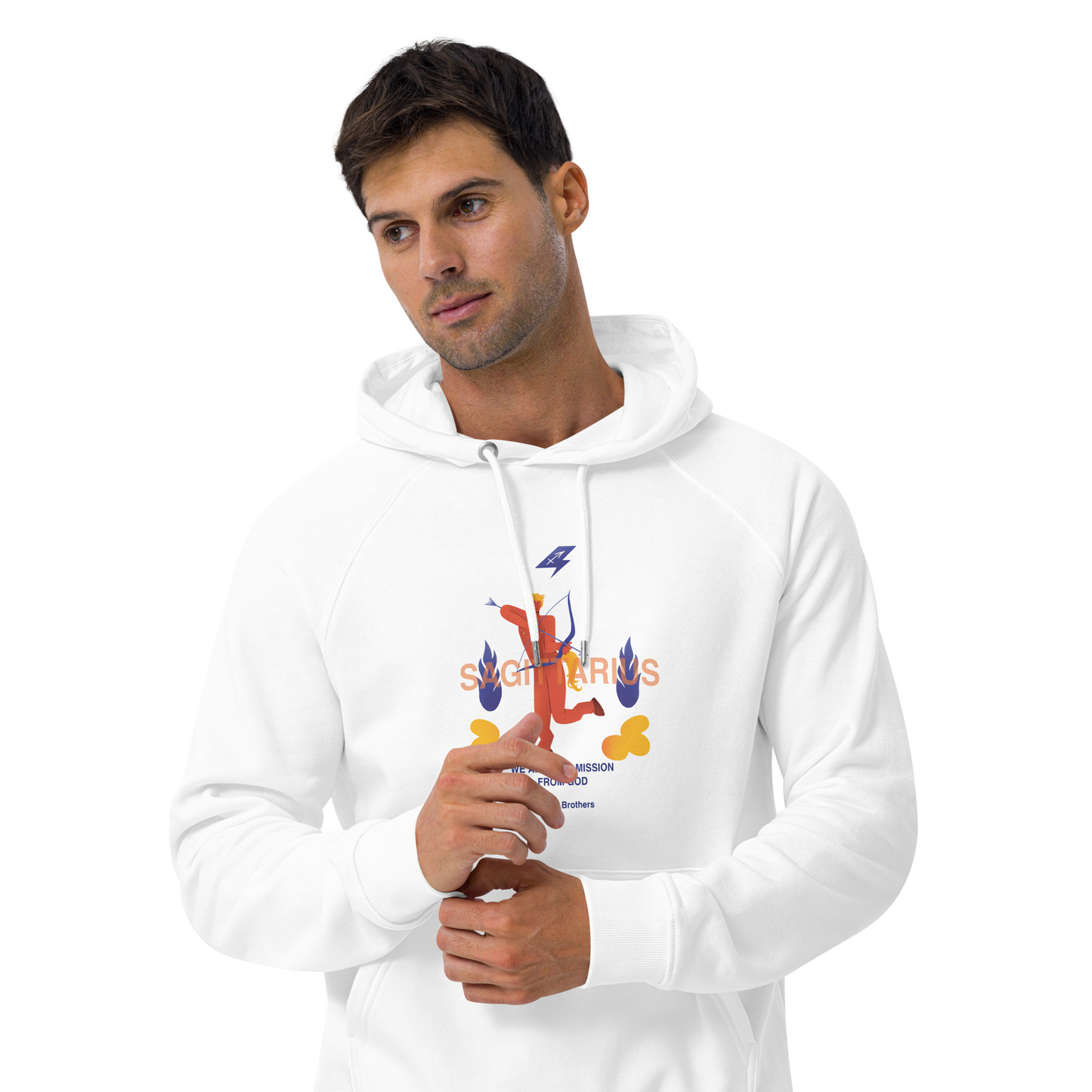 Sagittarius Unisex Eco Raglan Hoodie - The Blues Brothers Edition