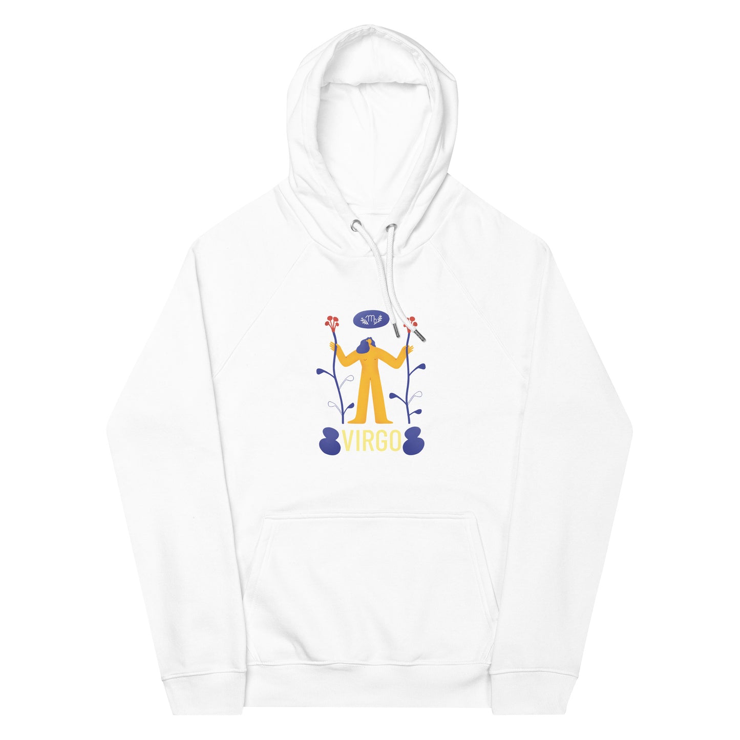 Virgo Unisex Eco Raglan Hoodie - Raw Edition