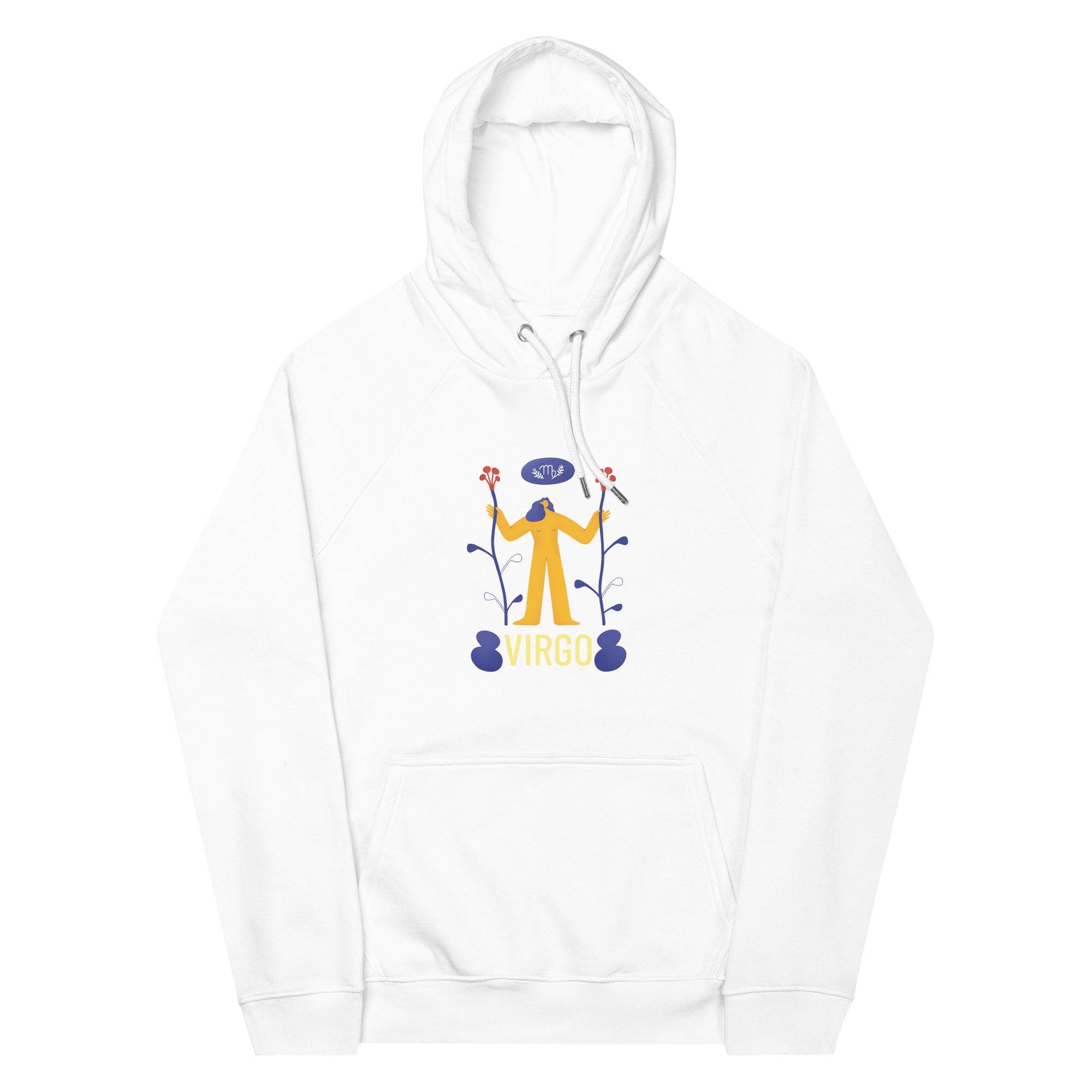 Virgo Unisex Eco Raglan Hoodie - Raw Edition - 