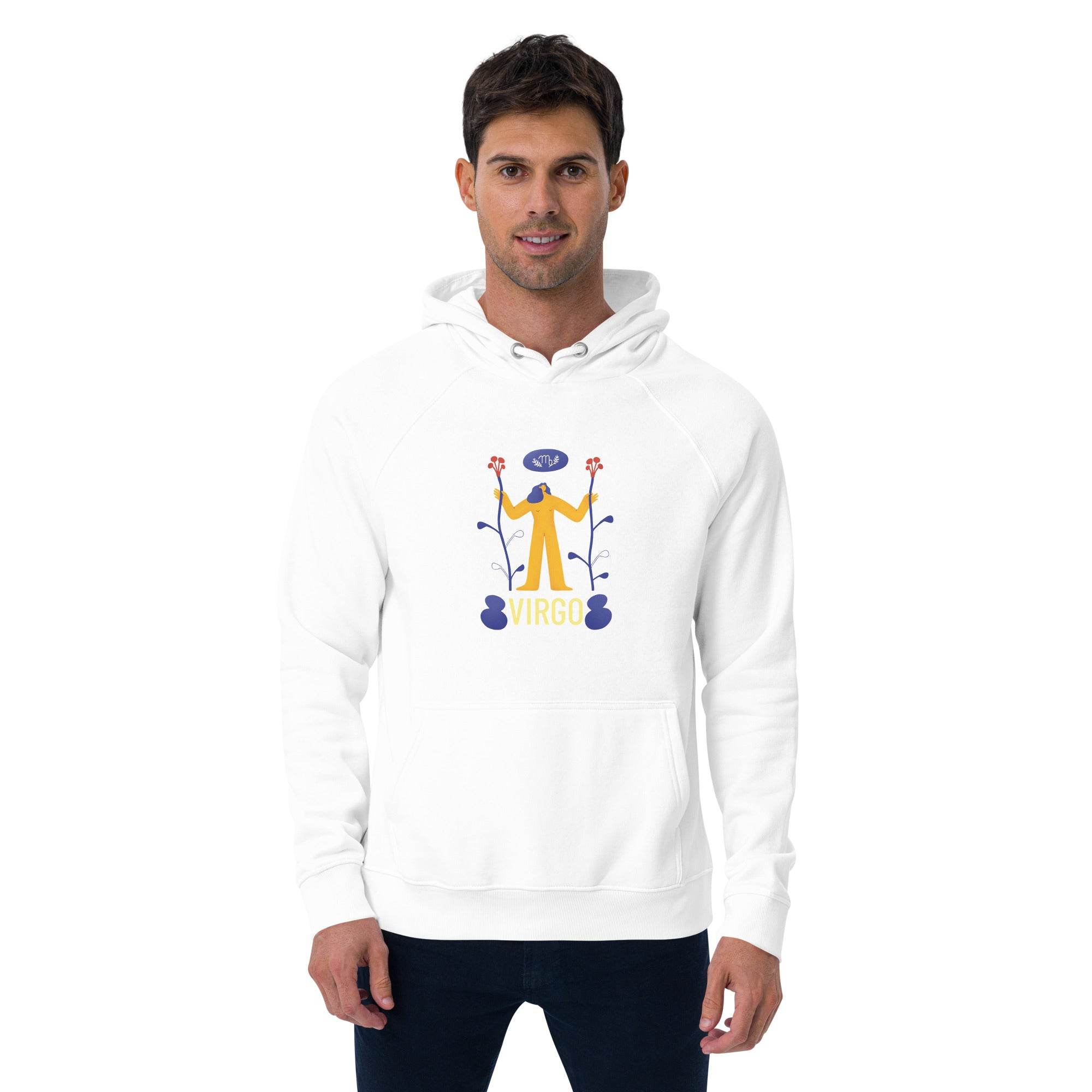 Virgo Unisex Eco Raglan Hoodie - Raw Edition - 