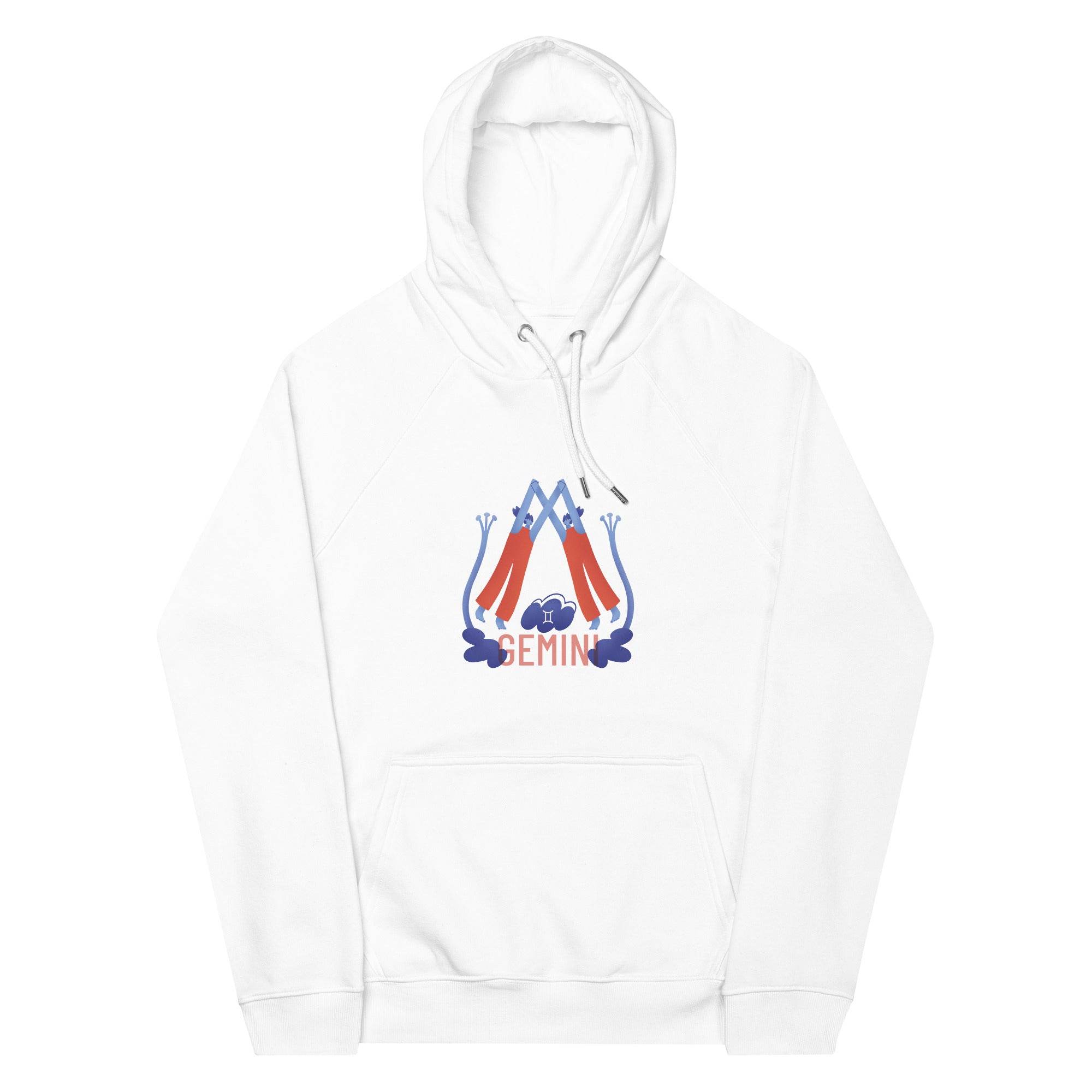 Gemini Unisex Eco Raglan Hoodie - Raw Edition - 