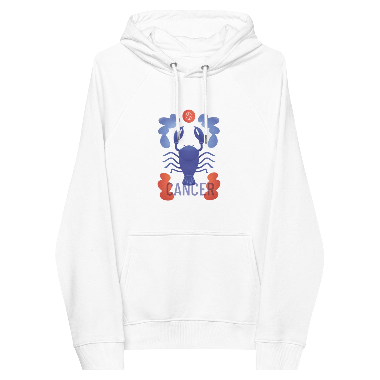 Cancer Unisex Eco Raglan Hoodie - Raw Edition