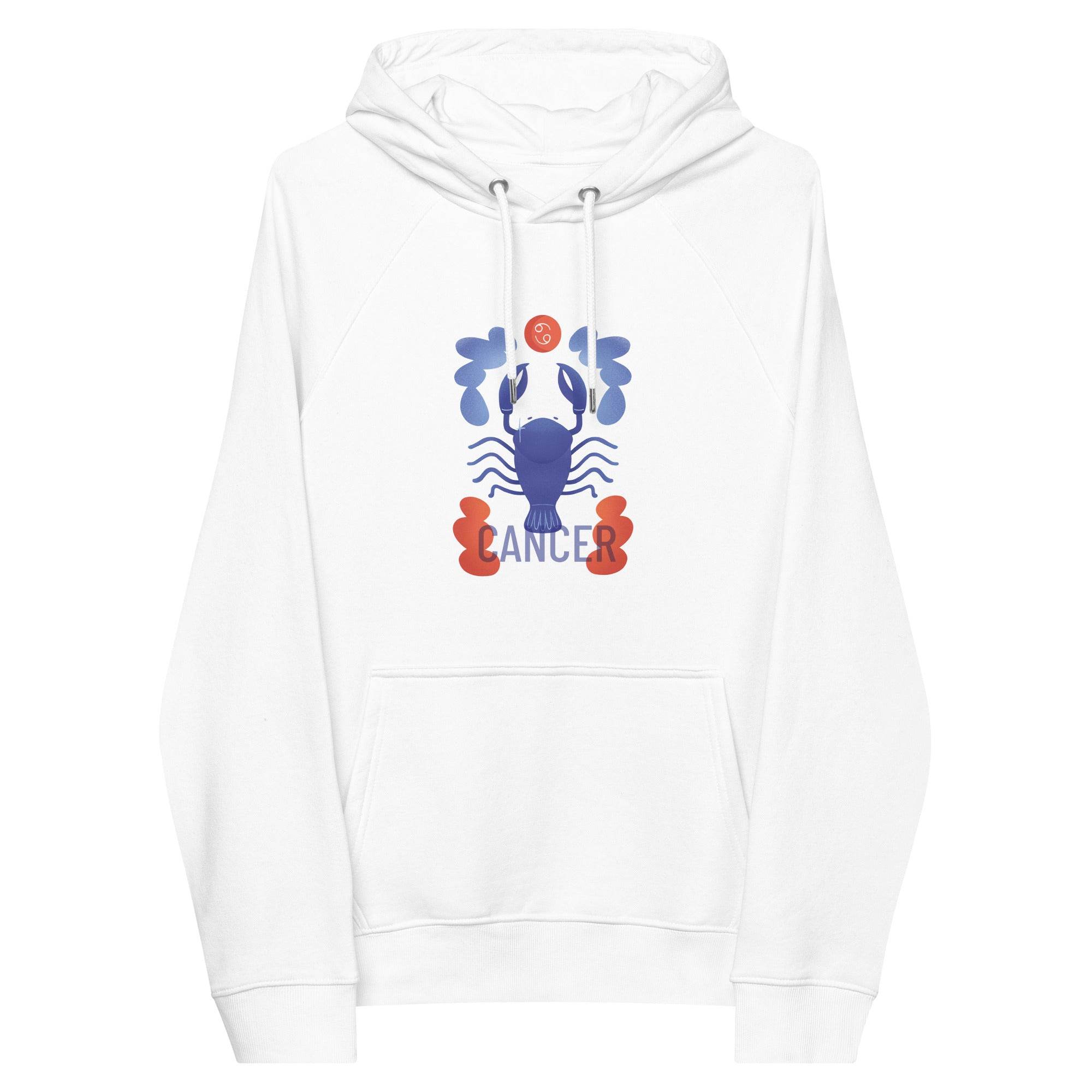 Cancer Unisex Eco Raglan Hoodie - Raw Edition - 