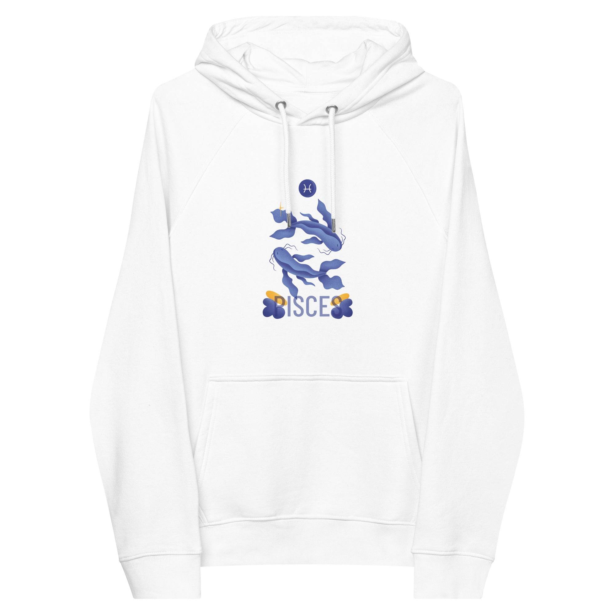 Pisces Unisex Eco Raglan Hoodie - Raw Edition - 