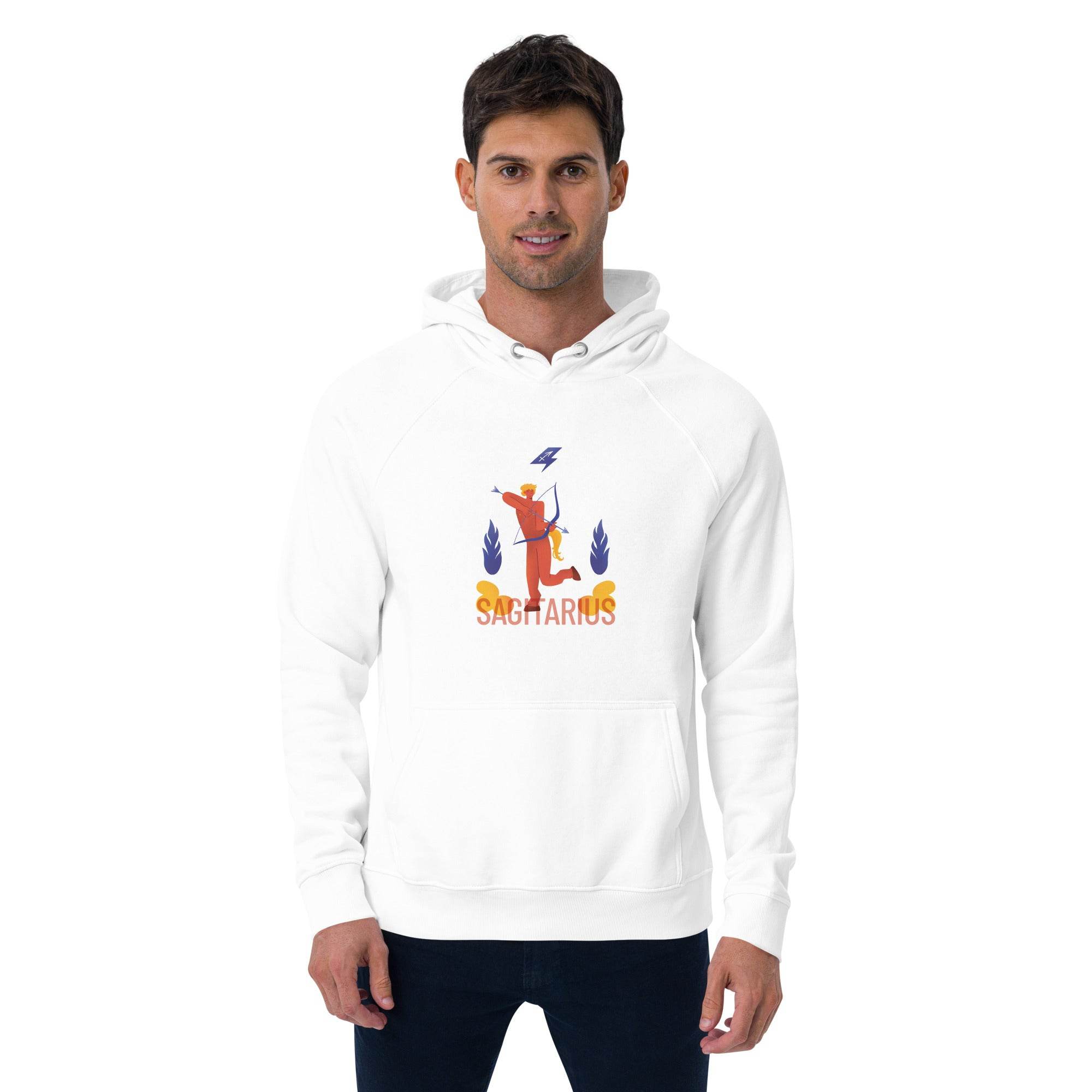 Sagittarius Unisex Eco Raglan Hoodie - Raw Edition - 