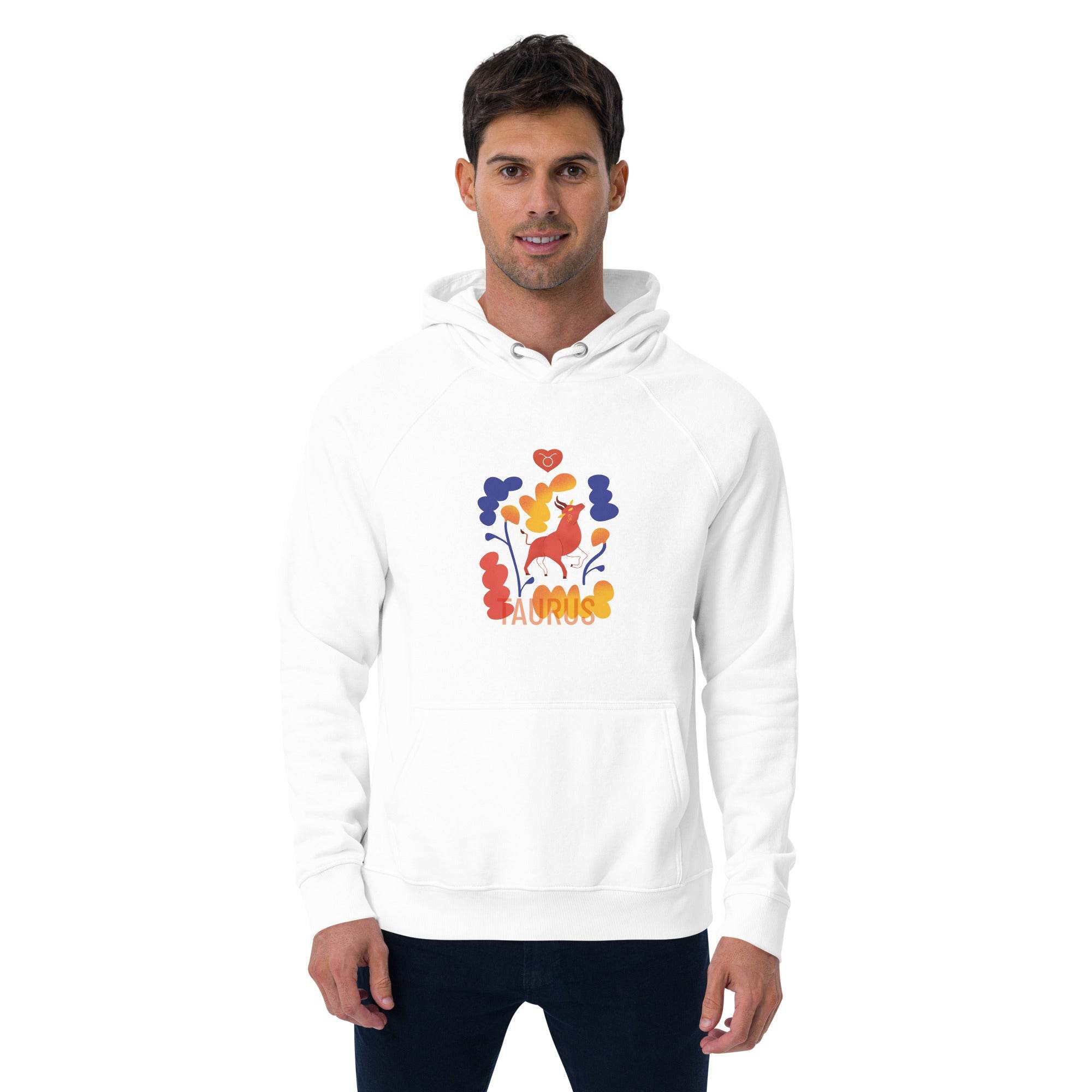 TAURUS Unisex Eco Raglan Hoodie Raw - 