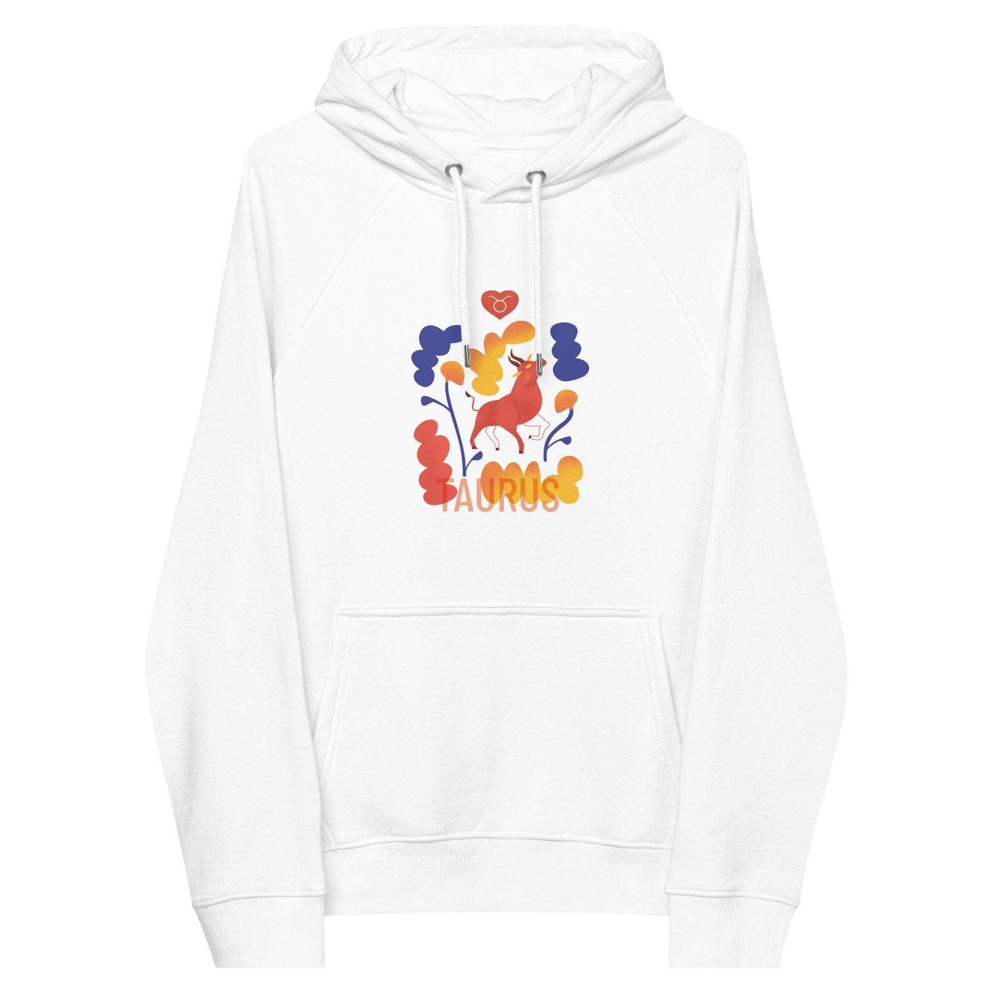 TAURUS Unisex Eco Raglan Hoodie Raw - 