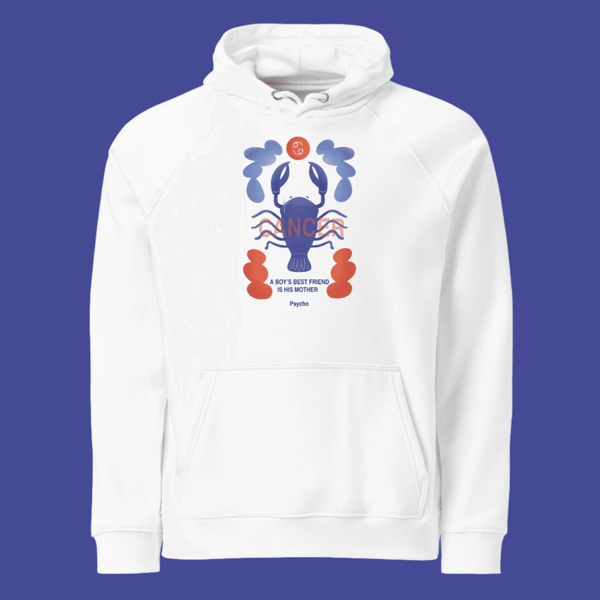 Cancer Unisex Eco Raglan Hoodie - Psycho Edition - 