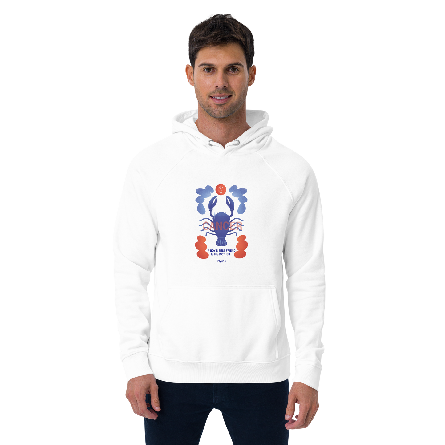 Cancer Unisex Eco Raglan Hoodie - Psycho Edition