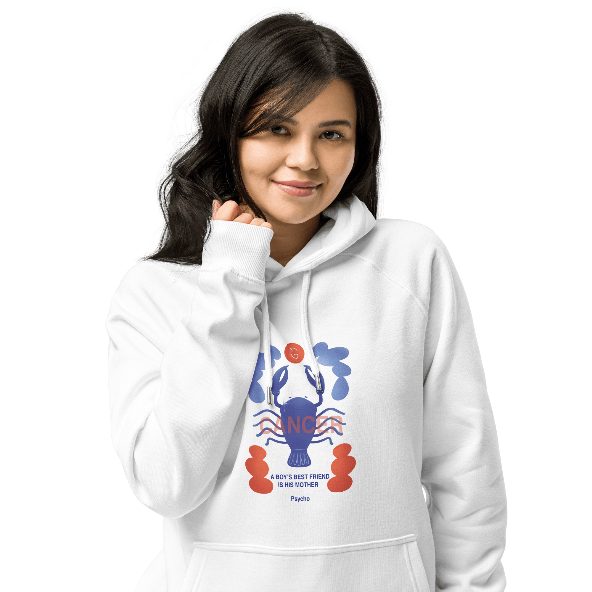 Cancer Unisex Eco Raglan Hoodie - Psycho Edition - 