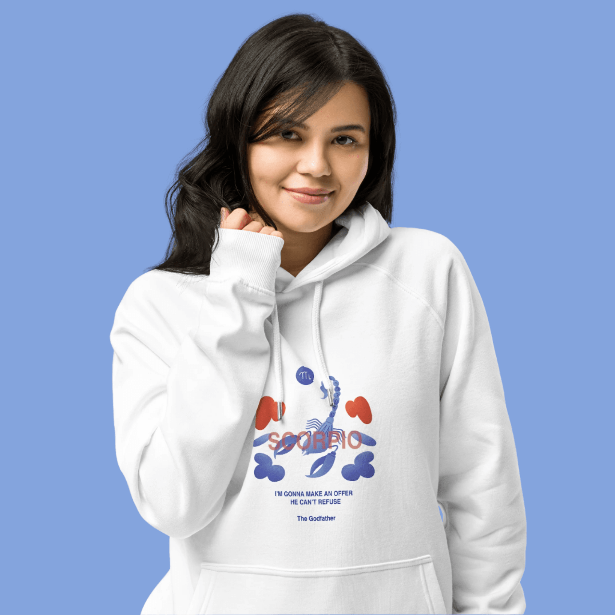 Scorpio Unisex Eco Raglan Hoodie - Godfather B Edition - 