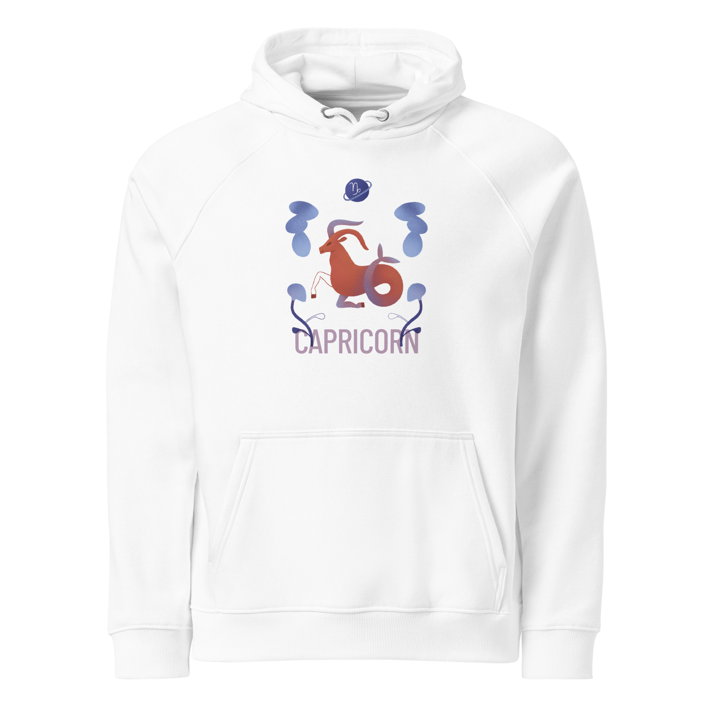 Capricorn Unisex Eco Raglan Hoodie - Raw Edition