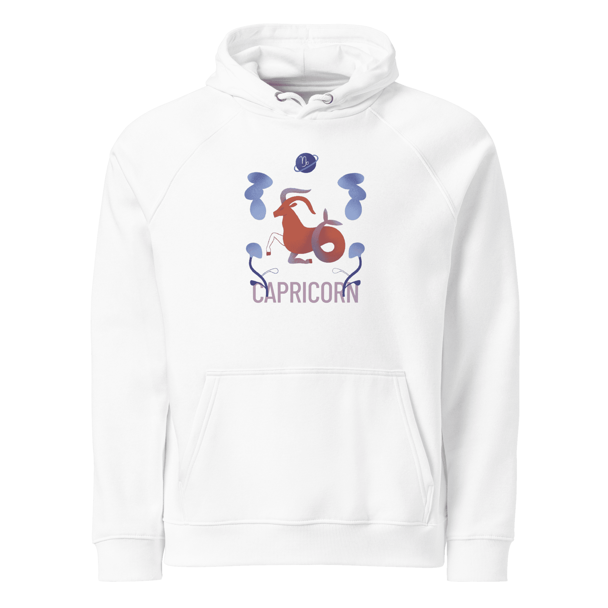 Capricorn Unisex Eco Raglan Hoodie - Raw Edition - 