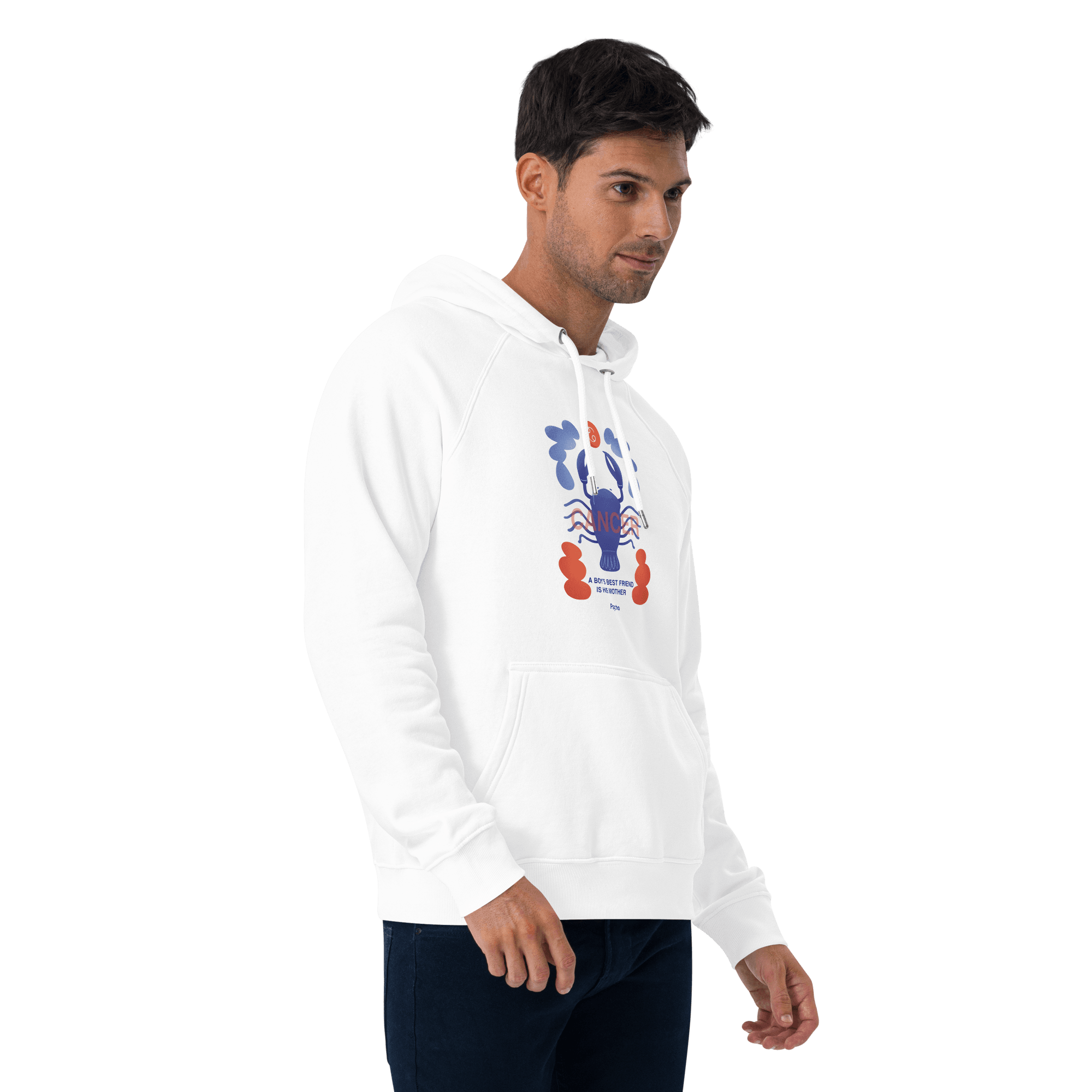 Cancer Unisex Eco Raglan Hoodie - Psycho Edition - 