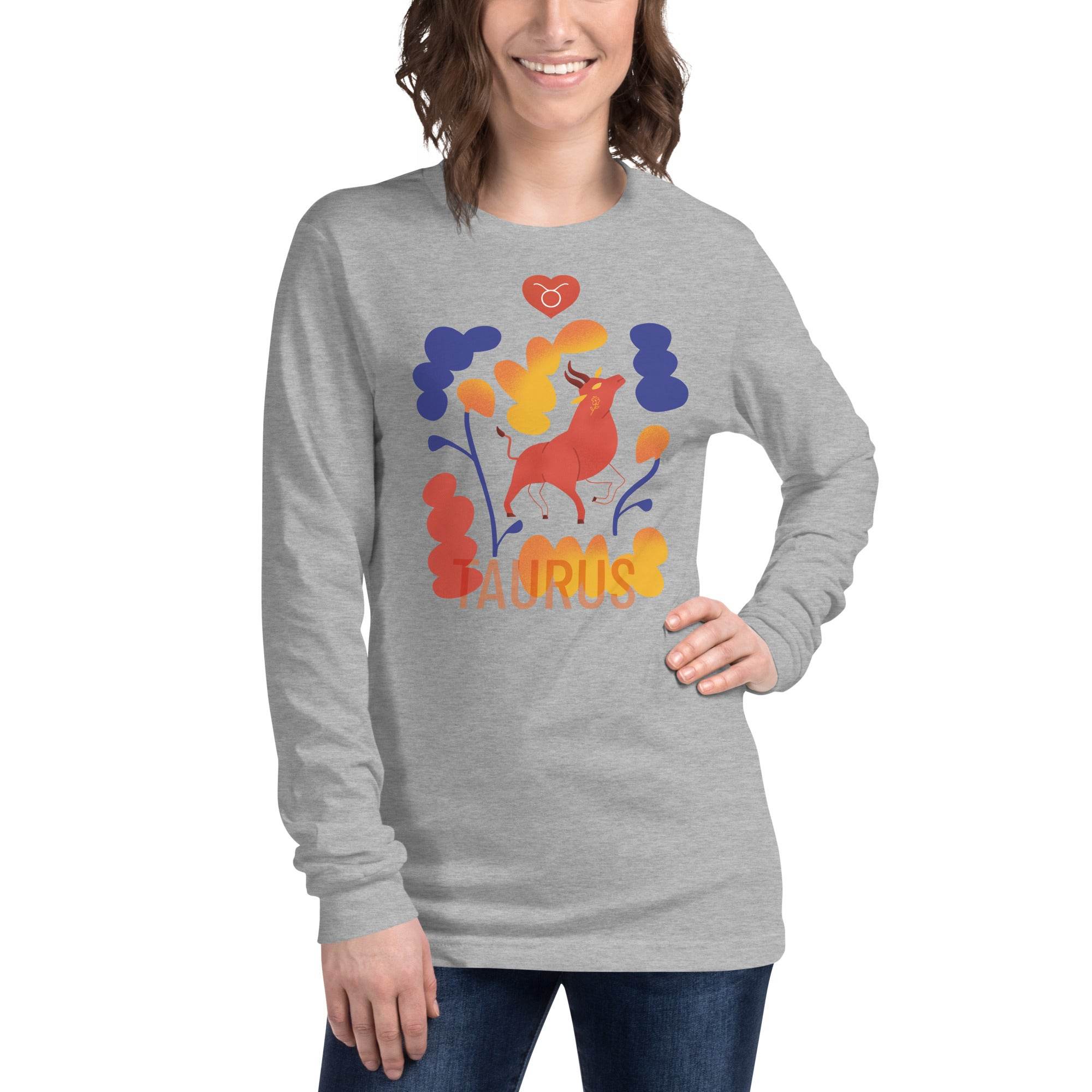 TAURUS Unisex Long Sleeve Tee Raw - 