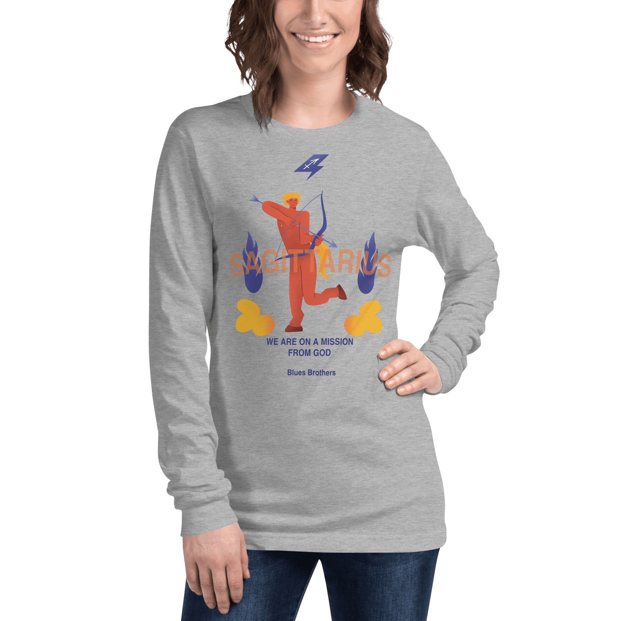 Sagittarius Unisex Long Sleeve Tee - The Blues Brothers Edition - 