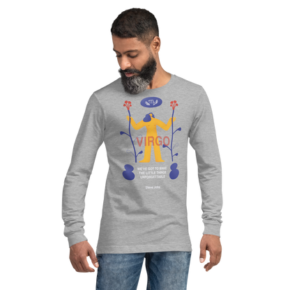 VIRGO Unisex Long Sleeve Tee Steve Jobs Edition