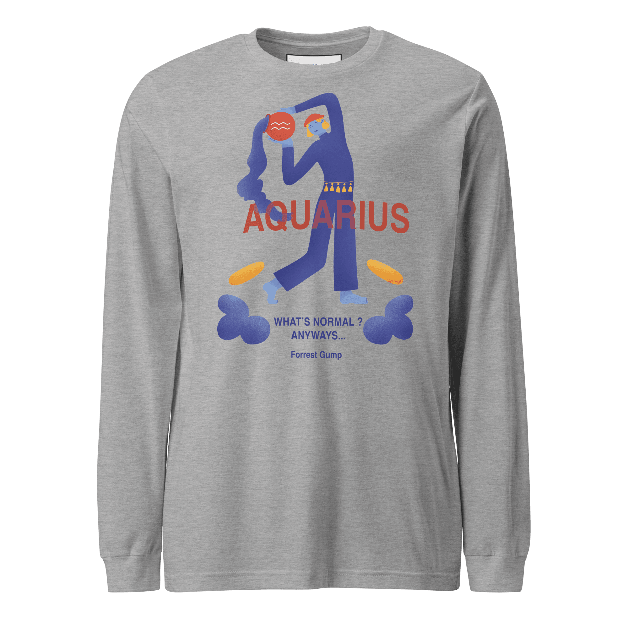 Aquarius Unisex Long Sleeve Tee - Forrest Gump Edition - 