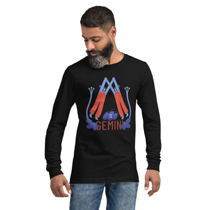 Gemini Unisex Long Sleeve Tee - Raw Edition