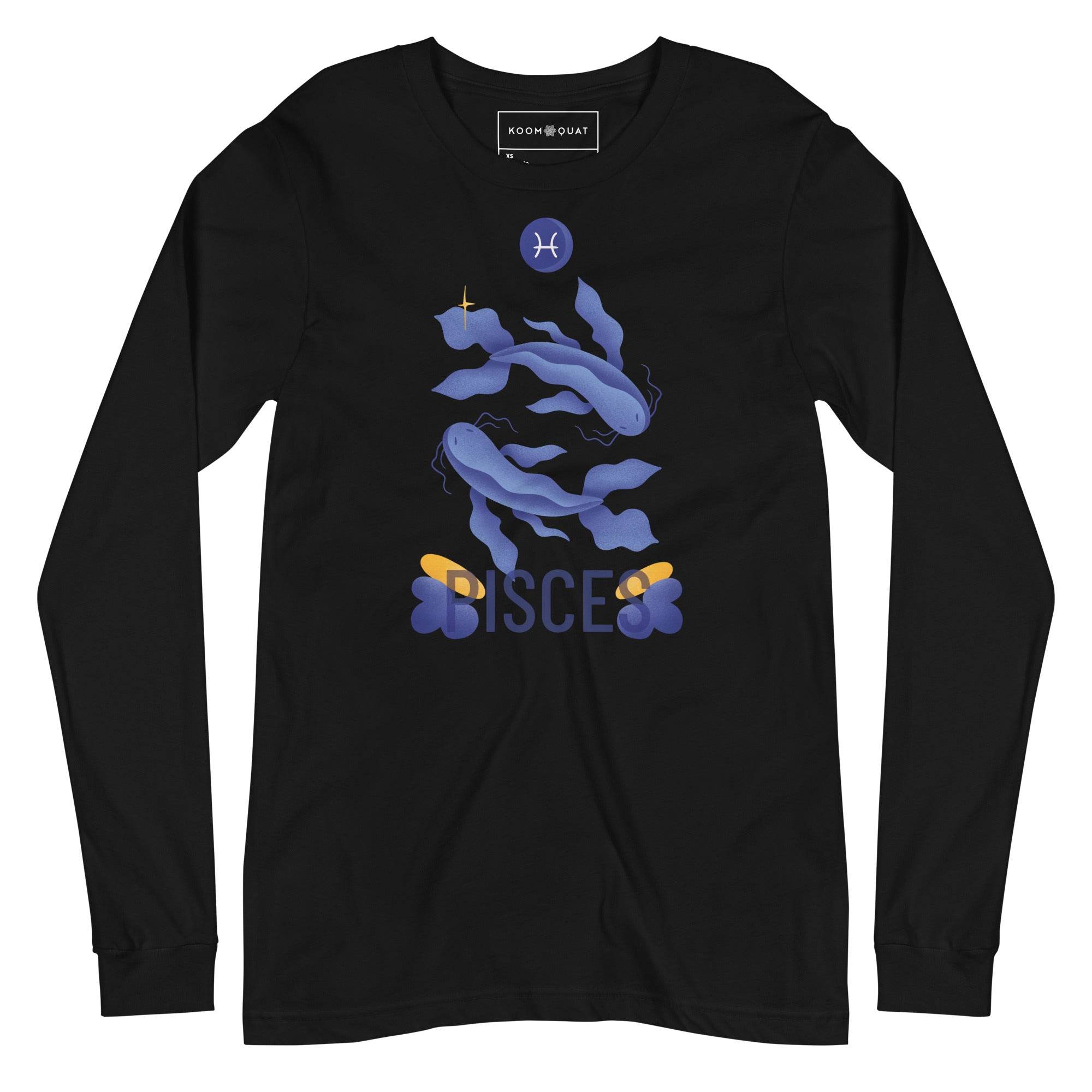 Pisces Unisex Long Sleeve Tee - Raw Edition - 