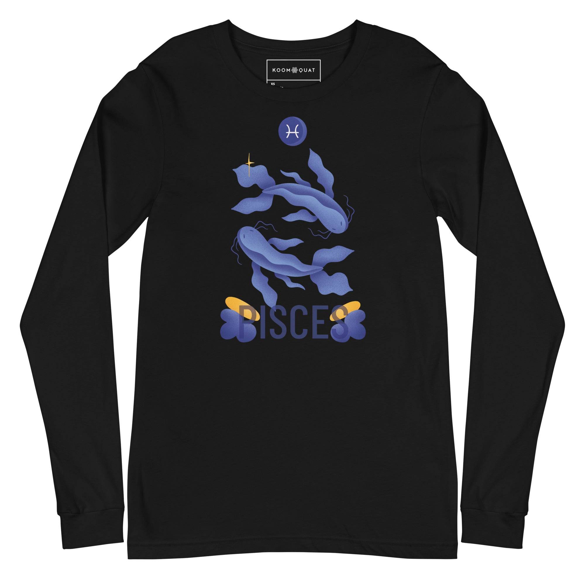 Pisces Unisex Long Sleeve Tee - Raw Edition - 
