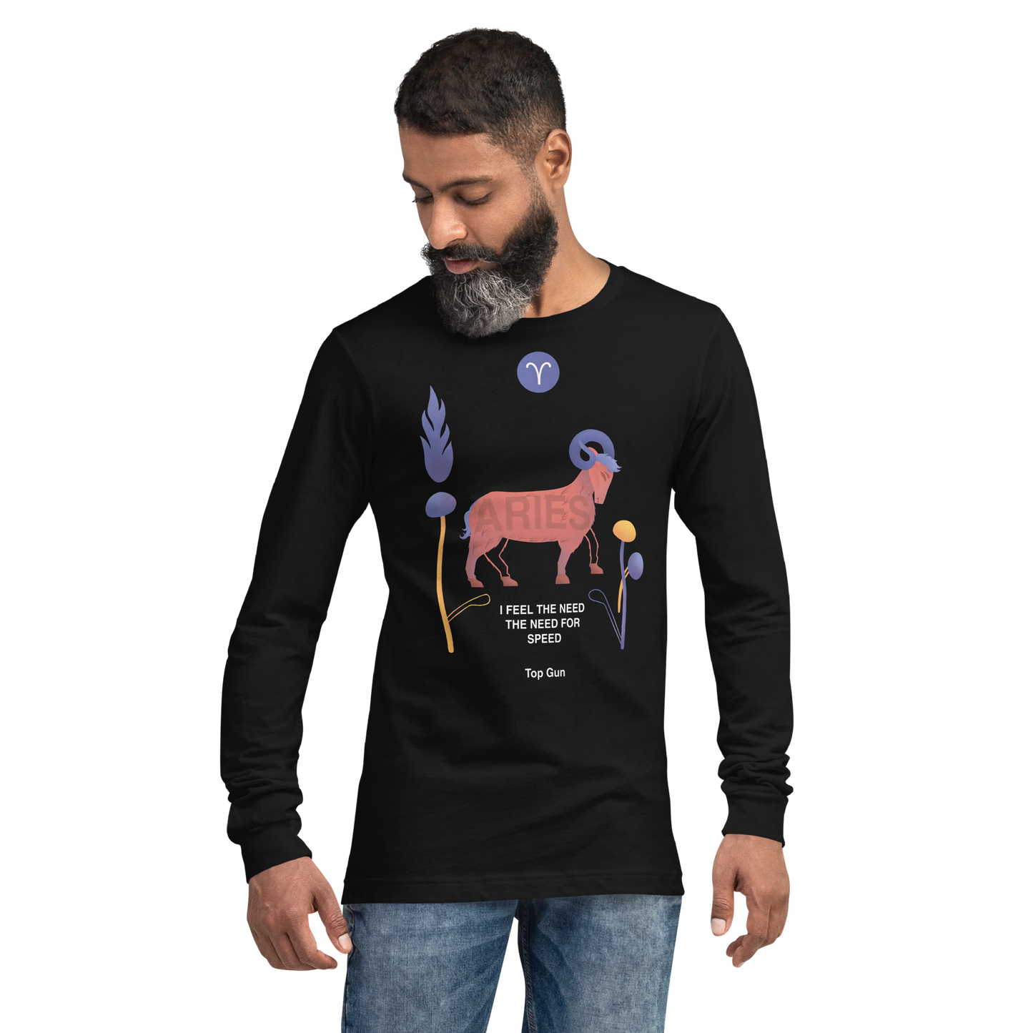 Aries Unisex Long Sleeve Tee Top Gun - Edition