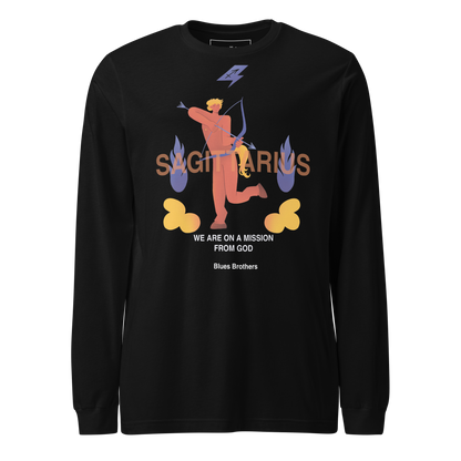 Sagittarius Unisex Long Sleeve Tee - The Blues Brothers Edition