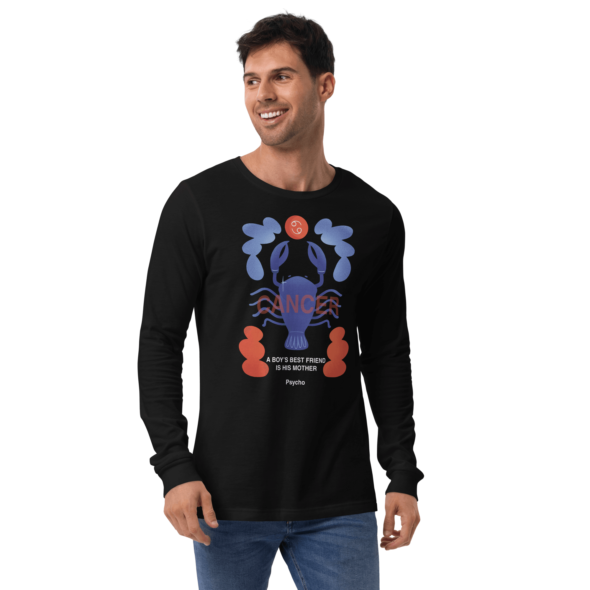 Cancer Unisex Long Sleeve Tee Psycho Edition - 