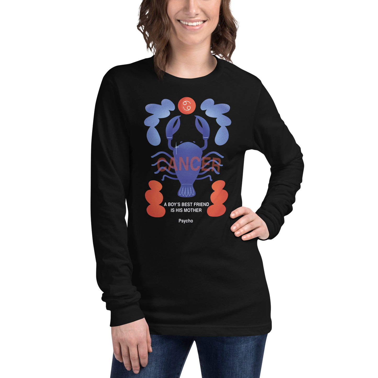 Cancer Unisex Long Sleeve Tee Psycho Edition