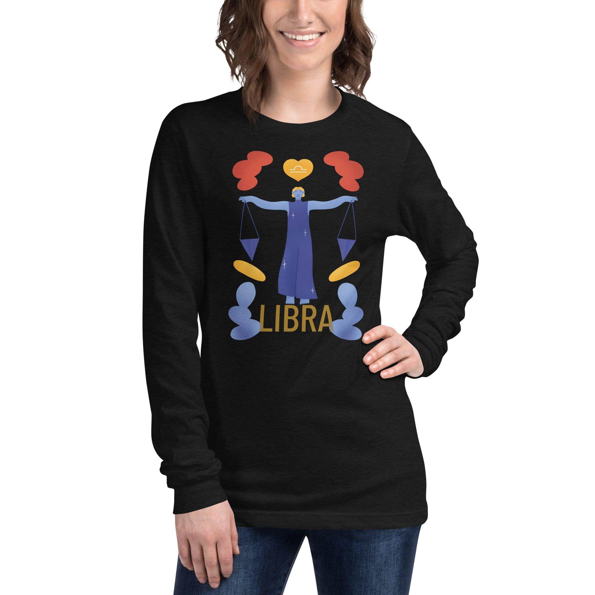 Libra Unisex Long Sleeve Tee - Raw Edition - 