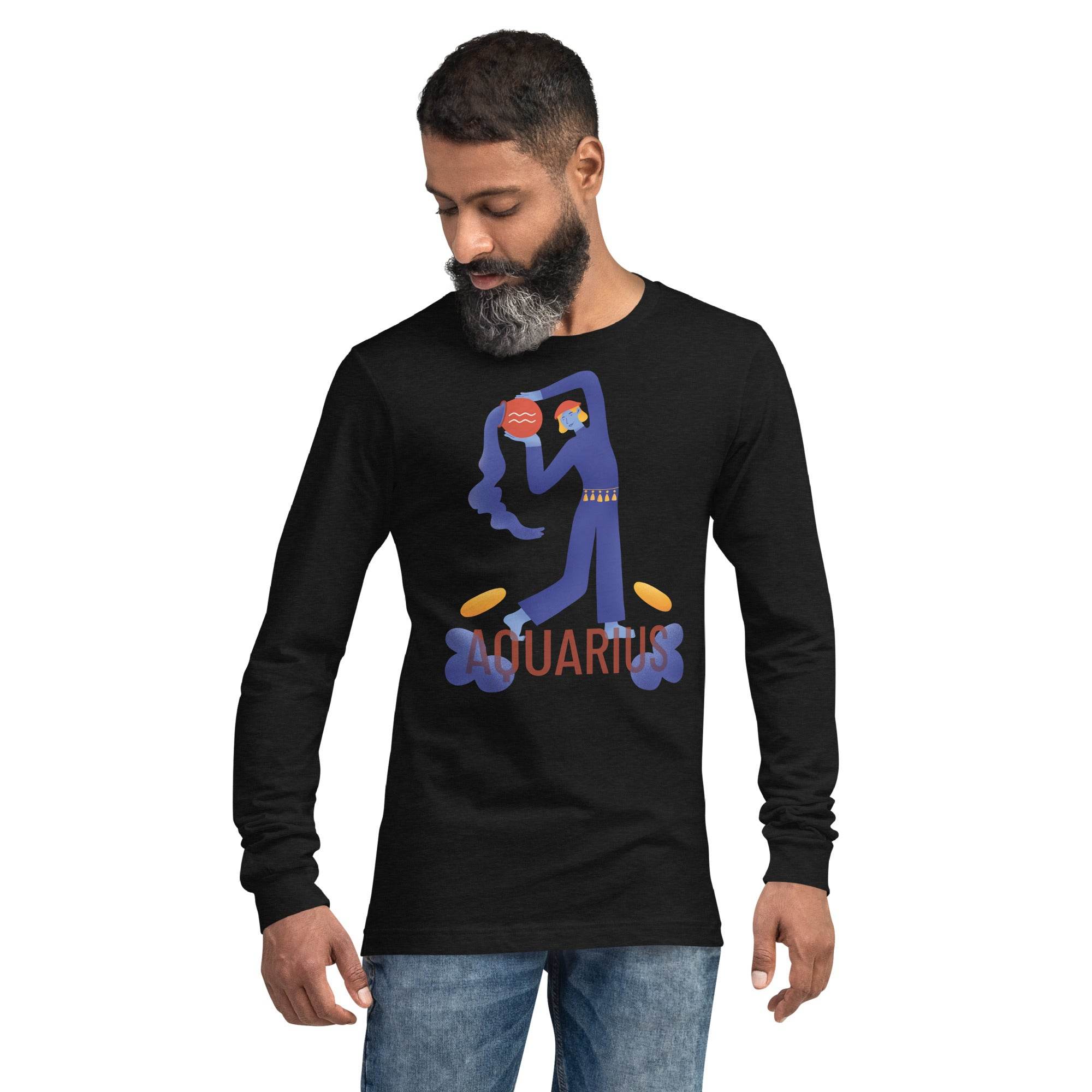 Aquarius Unisex Long Sleeve Tee - Raw Edition - 