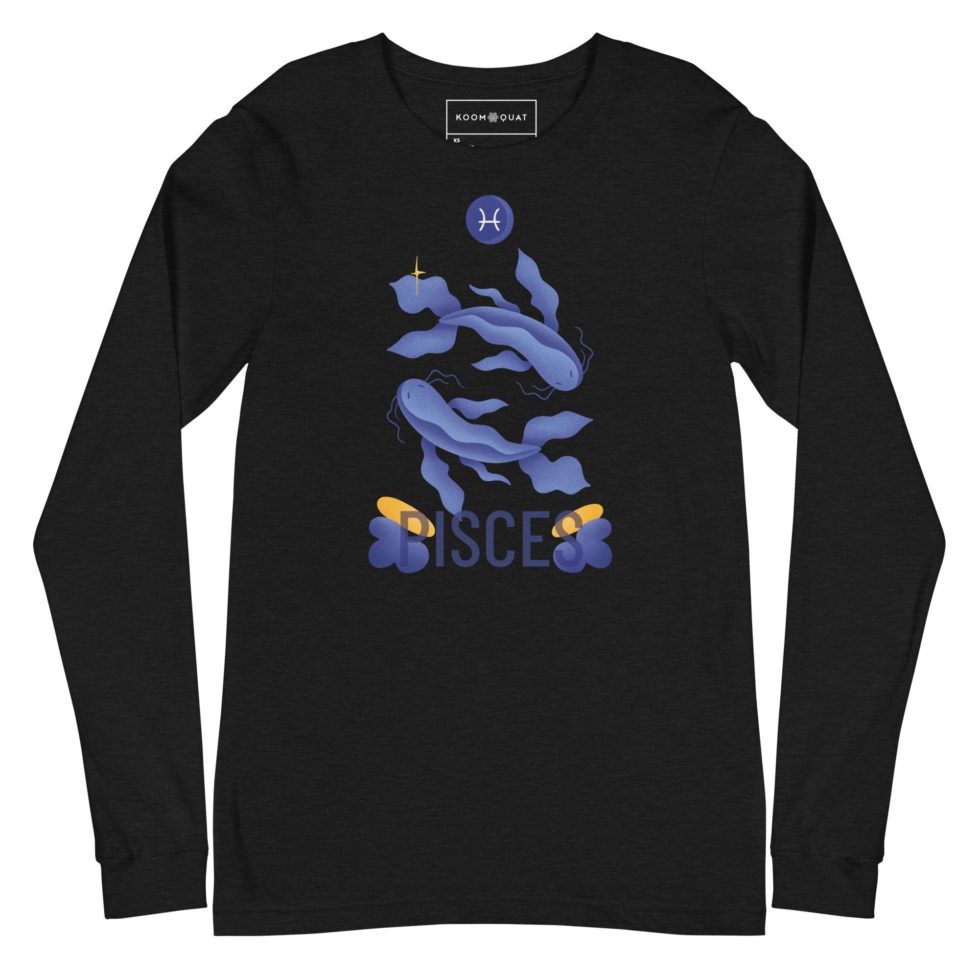 Pisces Unisex Long Sleeve Tee - Raw Edition - 