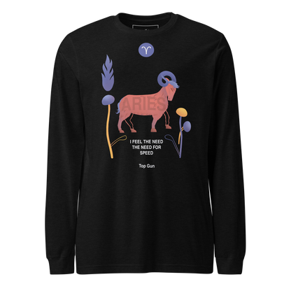 Aries Unisex Long Sleeve Tee Top Gun - Edition