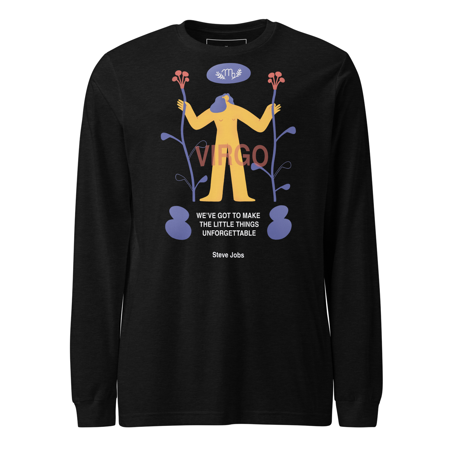 VIRGO Unisex Long Sleeve Tee Steve Jobs Edition