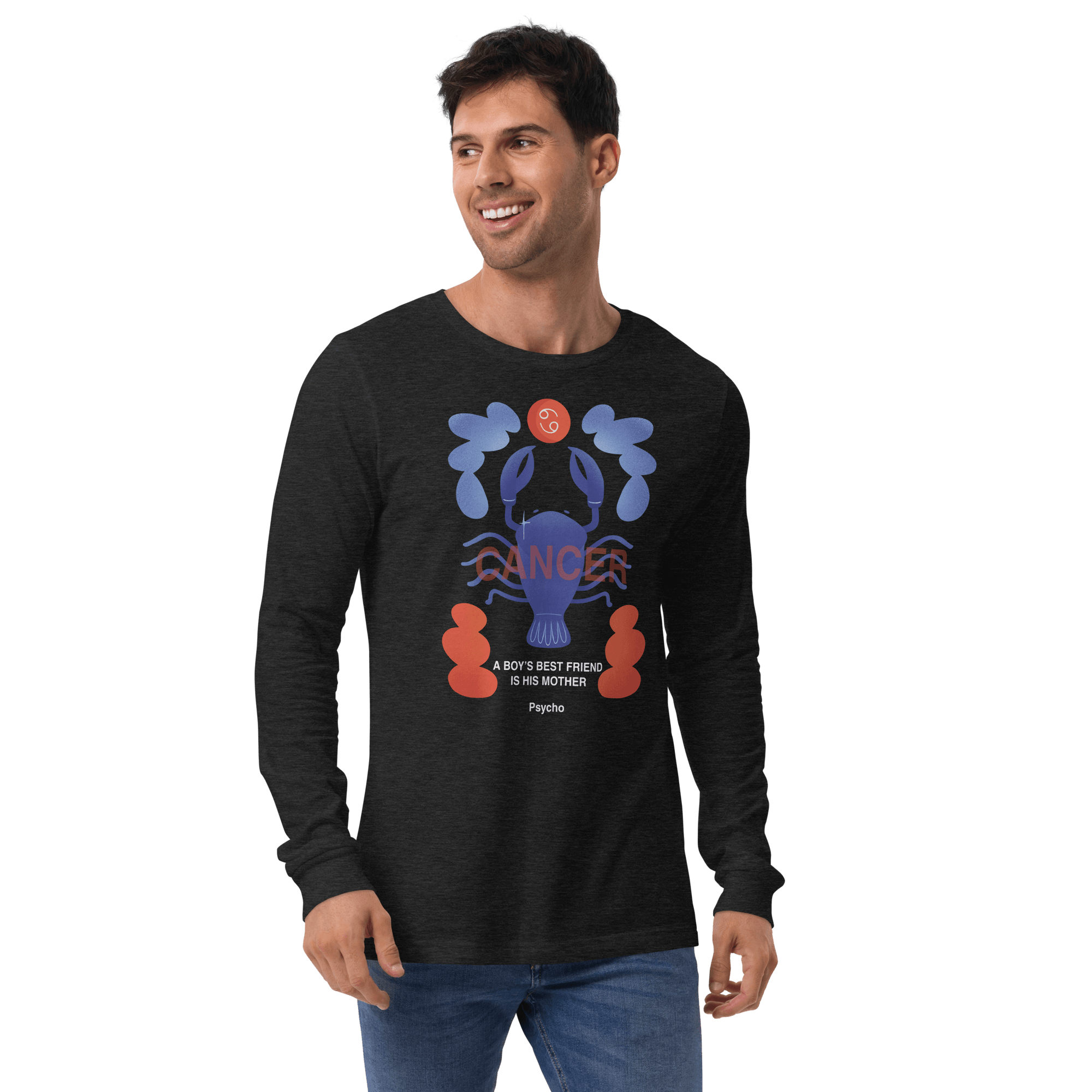 Cancer Unisex Long Sleeve Tee Psycho Edition - 