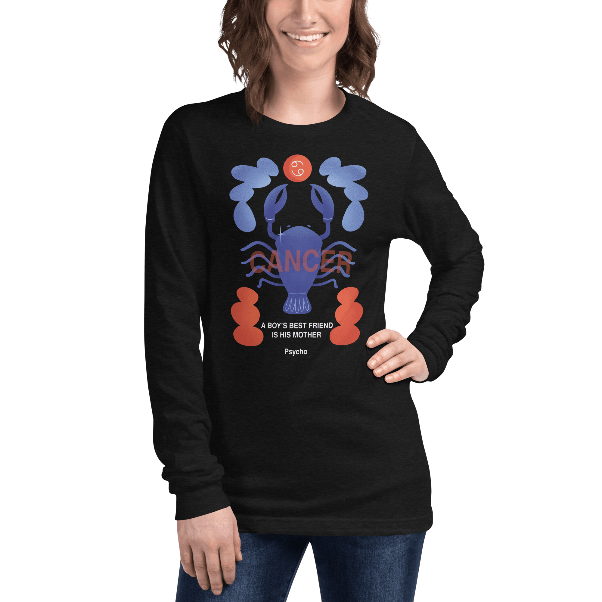 Cancer Unisex Long Sleeve Tee Psycho Edition - 