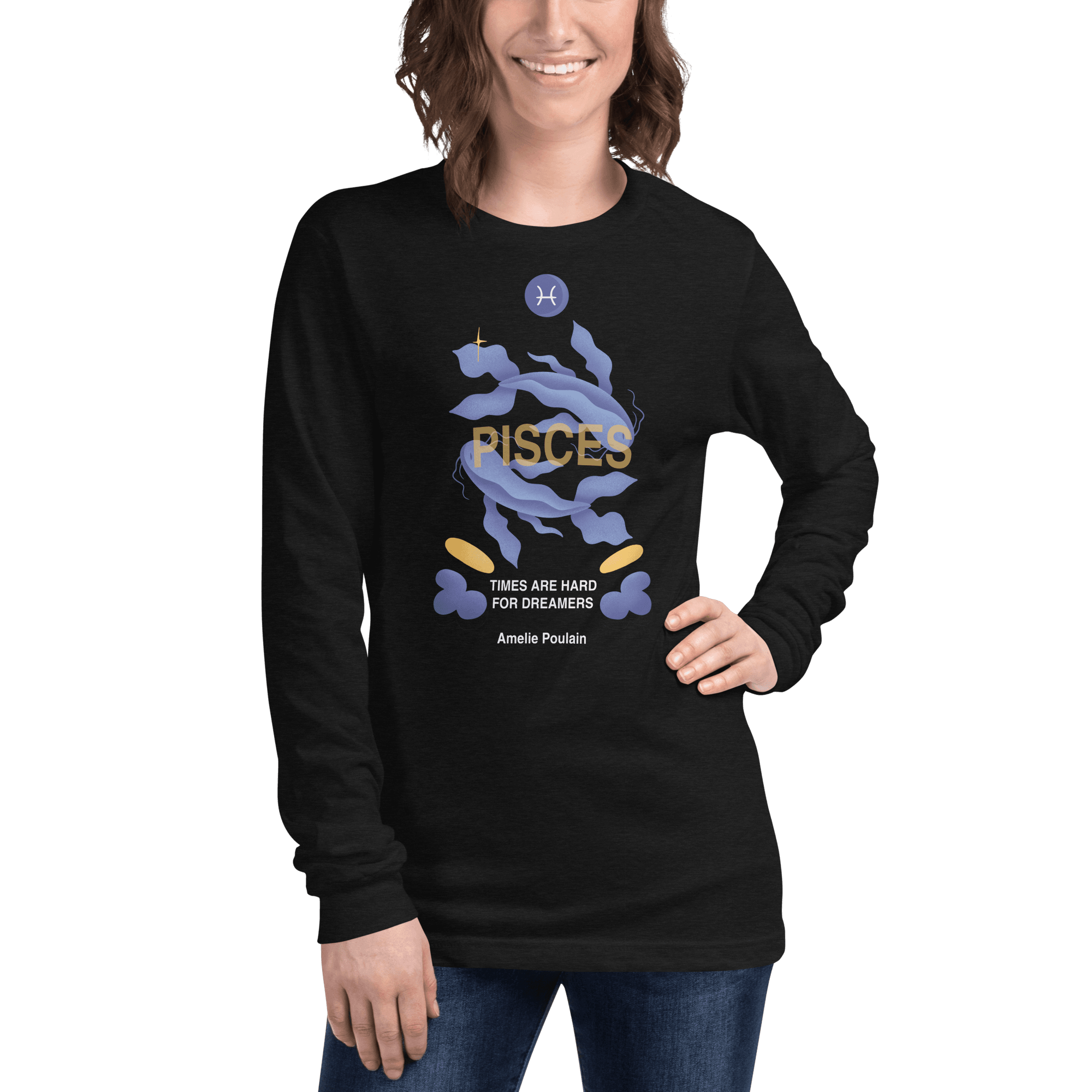 Pisces Unisex Long Sleeve Tee - Amelie Poulain Edition - 