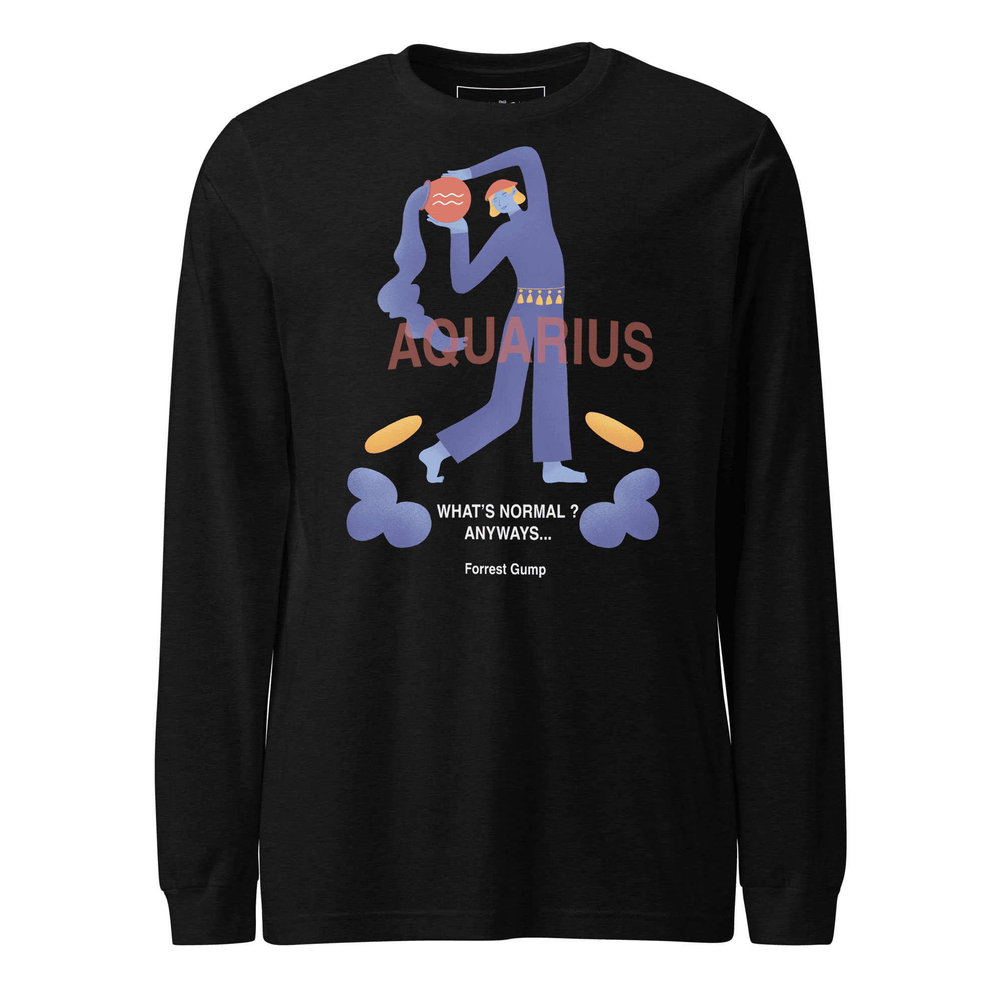 Aquarius Unisex Long Sleeve Tee - Forrest Gump Edition - 