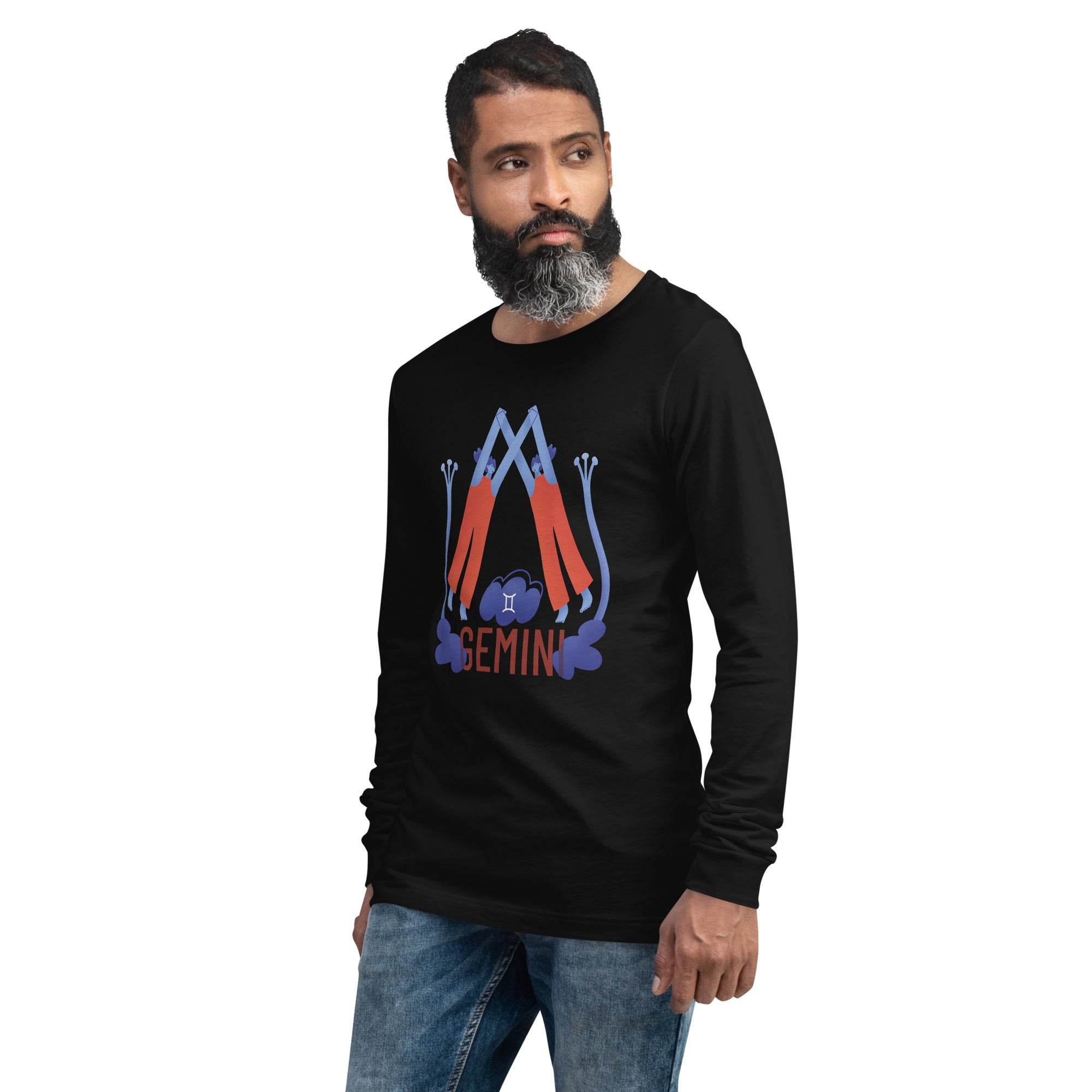 Gemini Unisex Long Sleeve Tee - Raw Edition - 