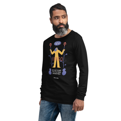 VIRGO Unisex Long Sleeve Tee Steve Jobs Edition