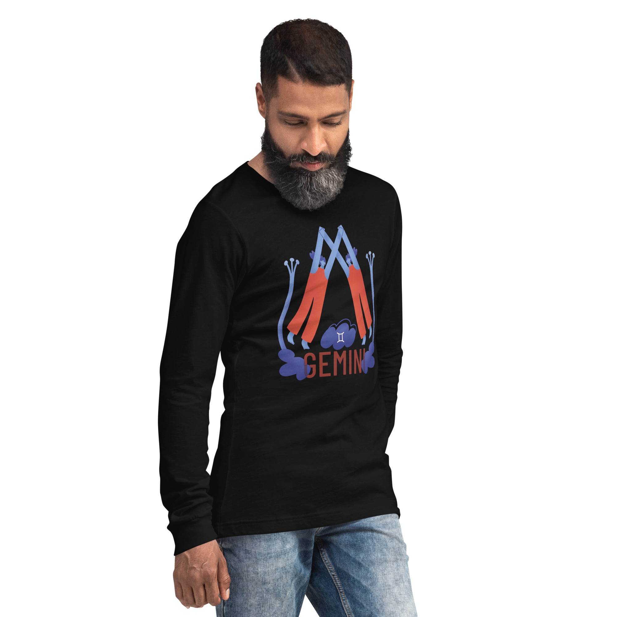 Gemini Unisex Long Sleeve Tee - Raw Edition - 