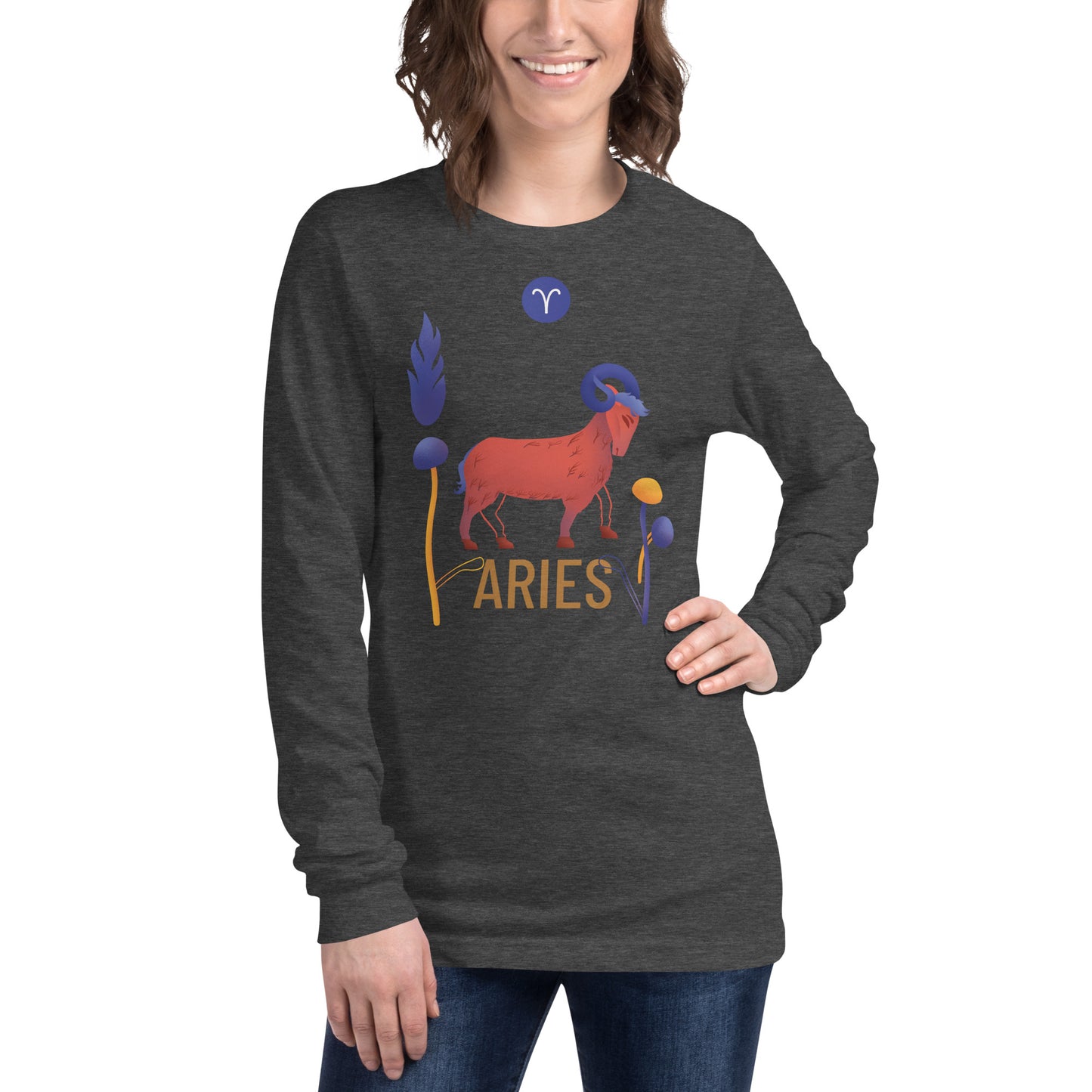 Aries Unisex Long Sleeve Tee Raw