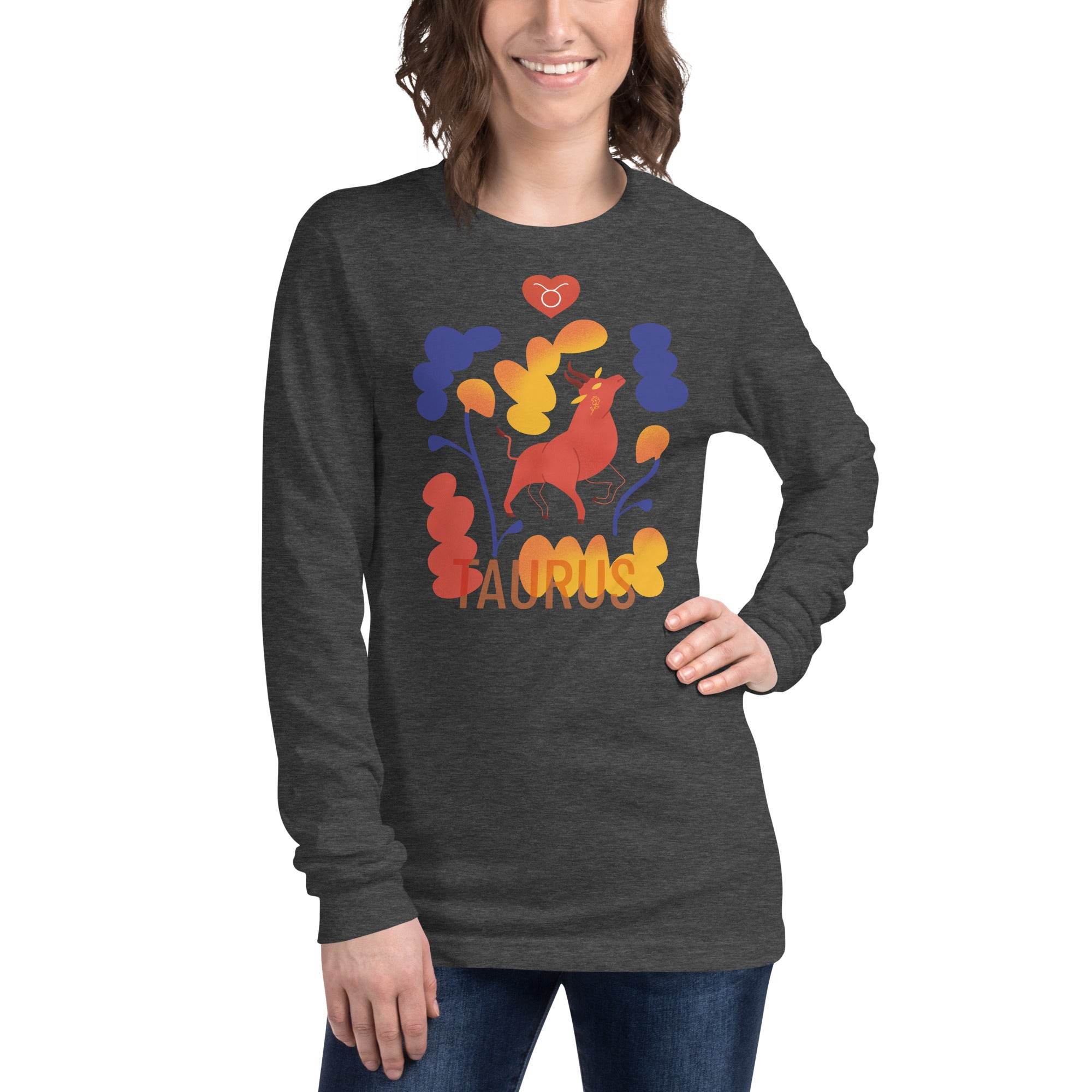 TAURUS Unisex Long Sleeve Tee Raw - 
