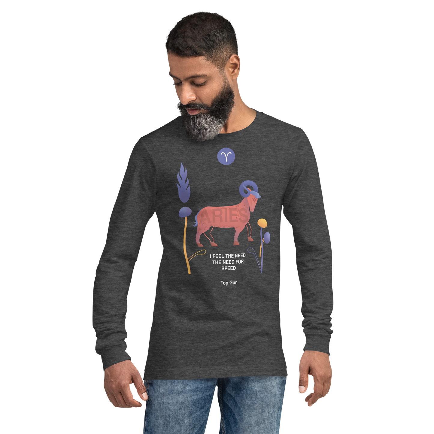 Aries Unisex Long Sleeve Tee Top Gun - Edition