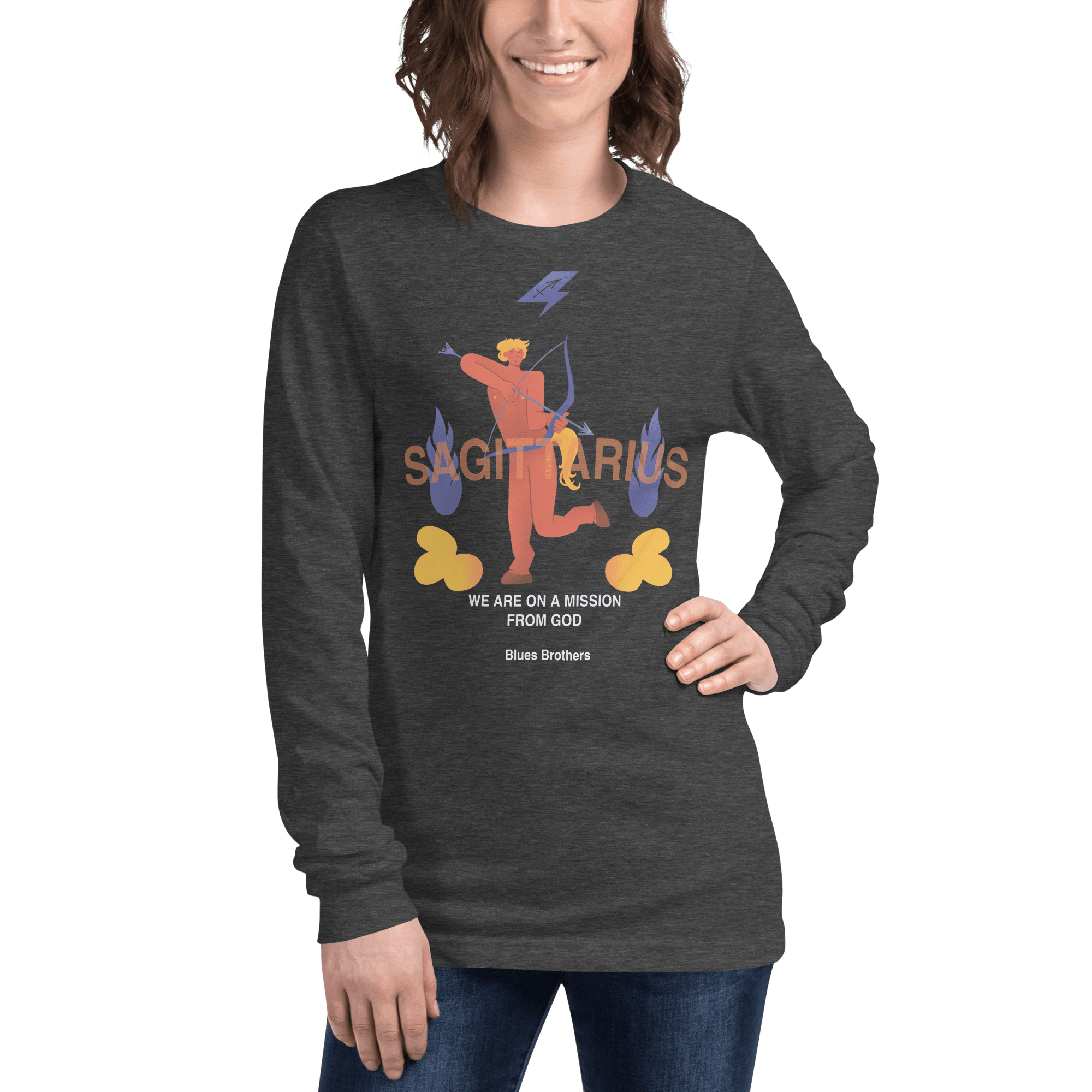Sagittarius Unisex Long Sleeve Tee - The Blues Brothers Edition - 