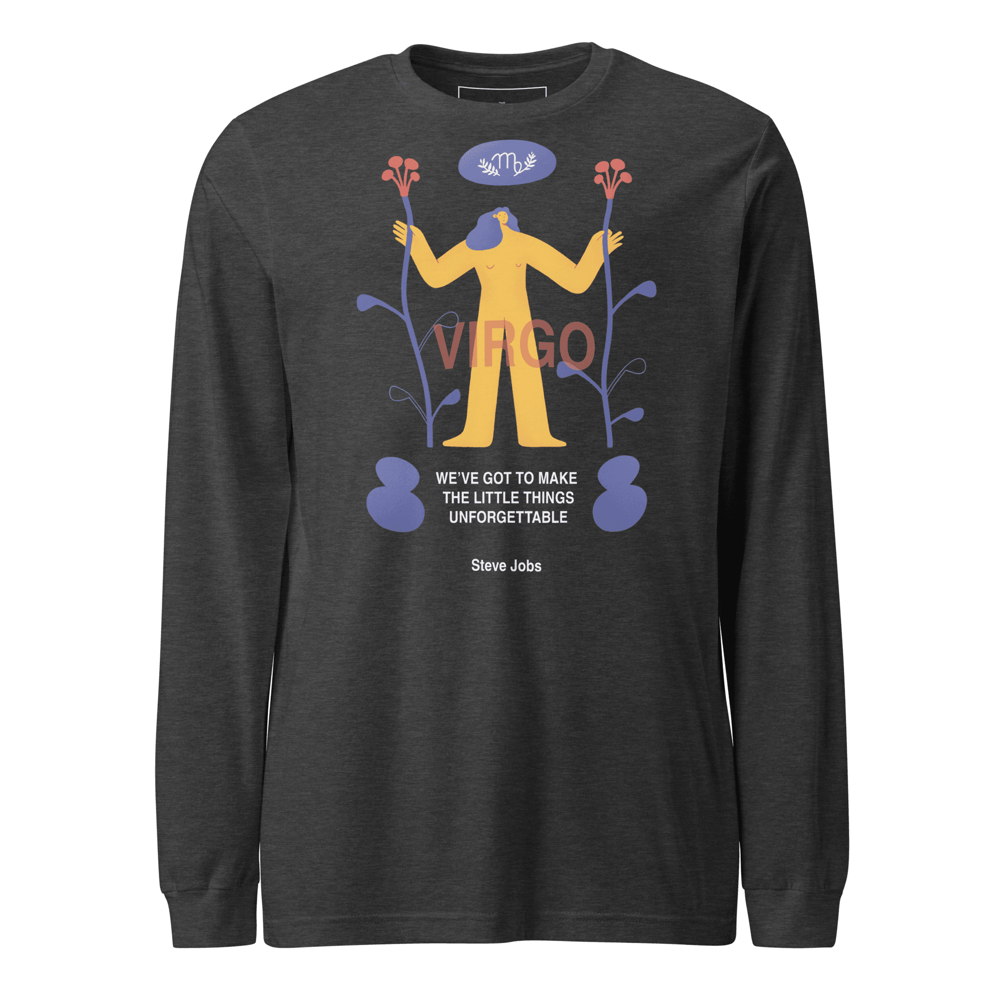 VIRGO Unisex Long Sleeve Tee Steve Jobs Edition - 