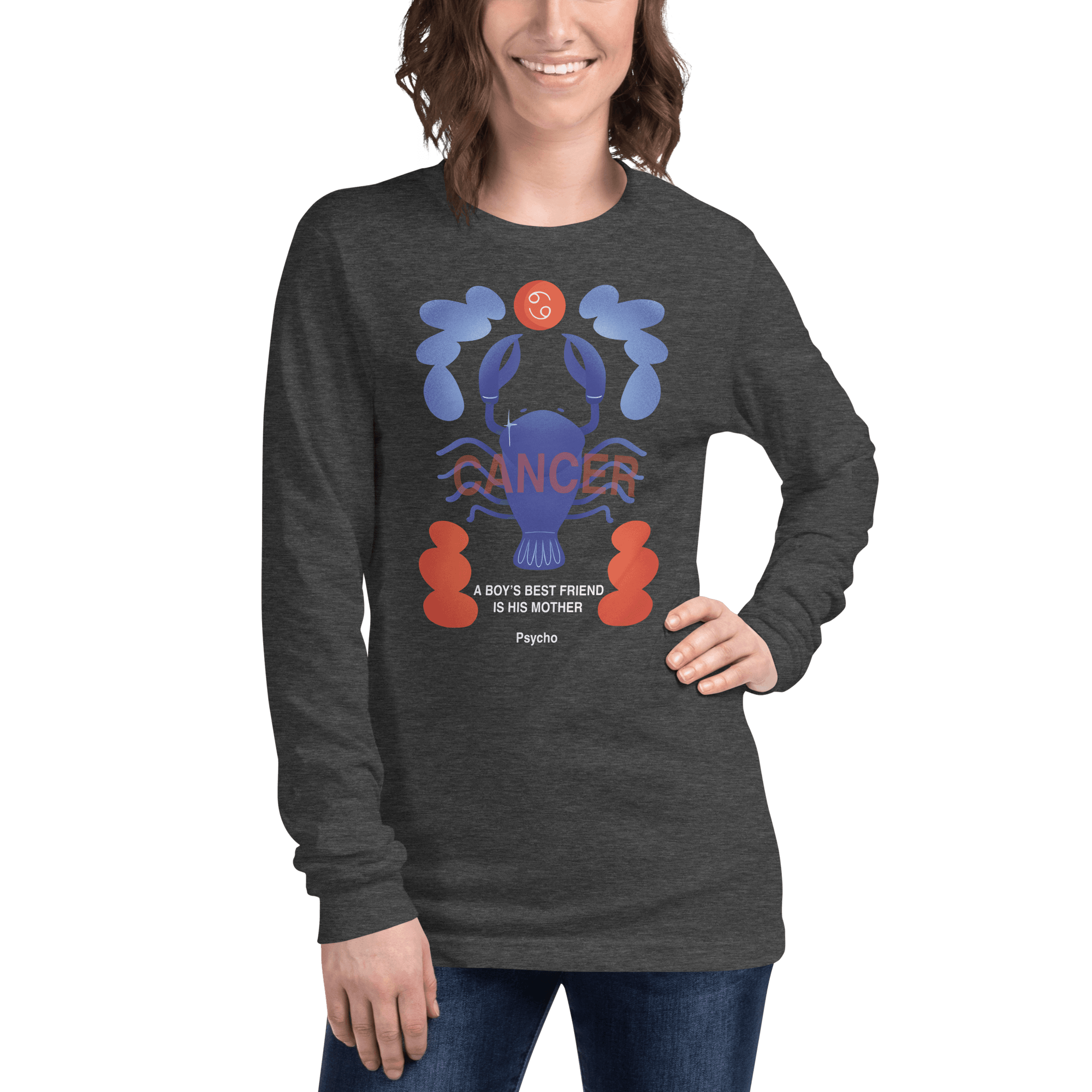 Cancer Unisex Long Sleeve Tee Psycho Edition - 