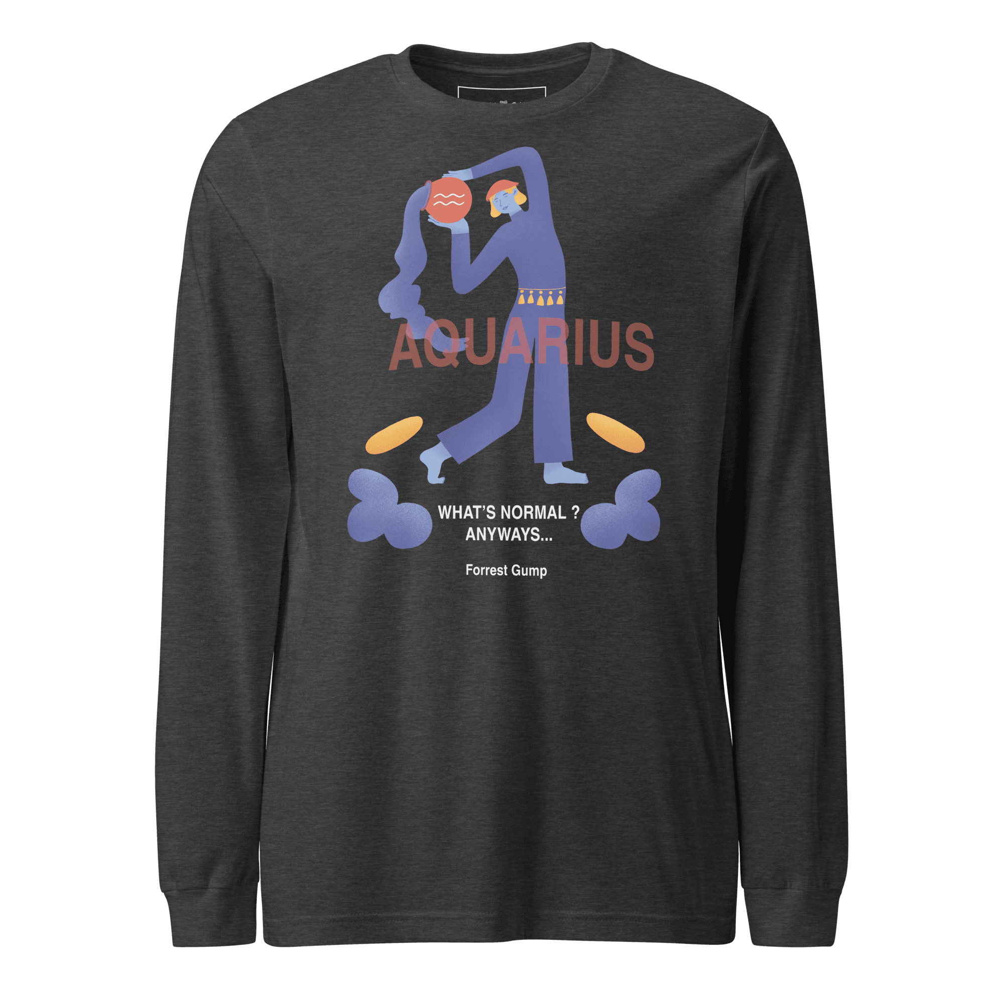 Aquarius Unisex Long Sleeve Tee - Forrest Gump Edition - 