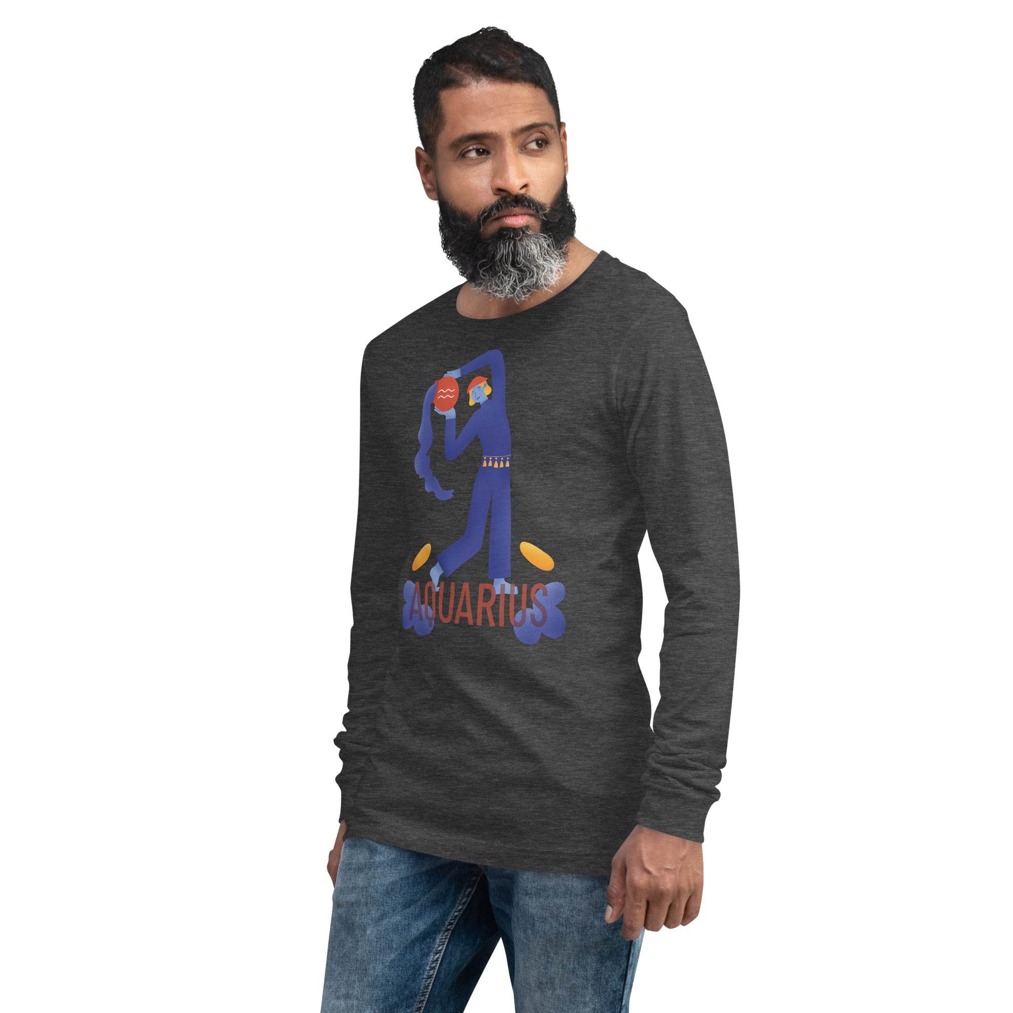 Aquarius Unisex Long Sleeve Tee - Raw Edition - 